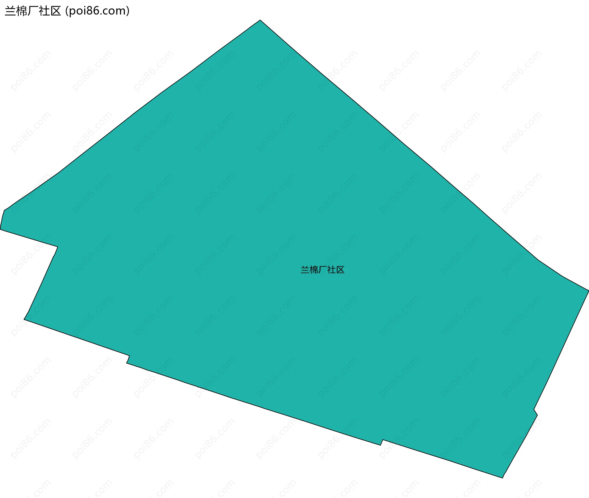 兰棉厂社区边界地图