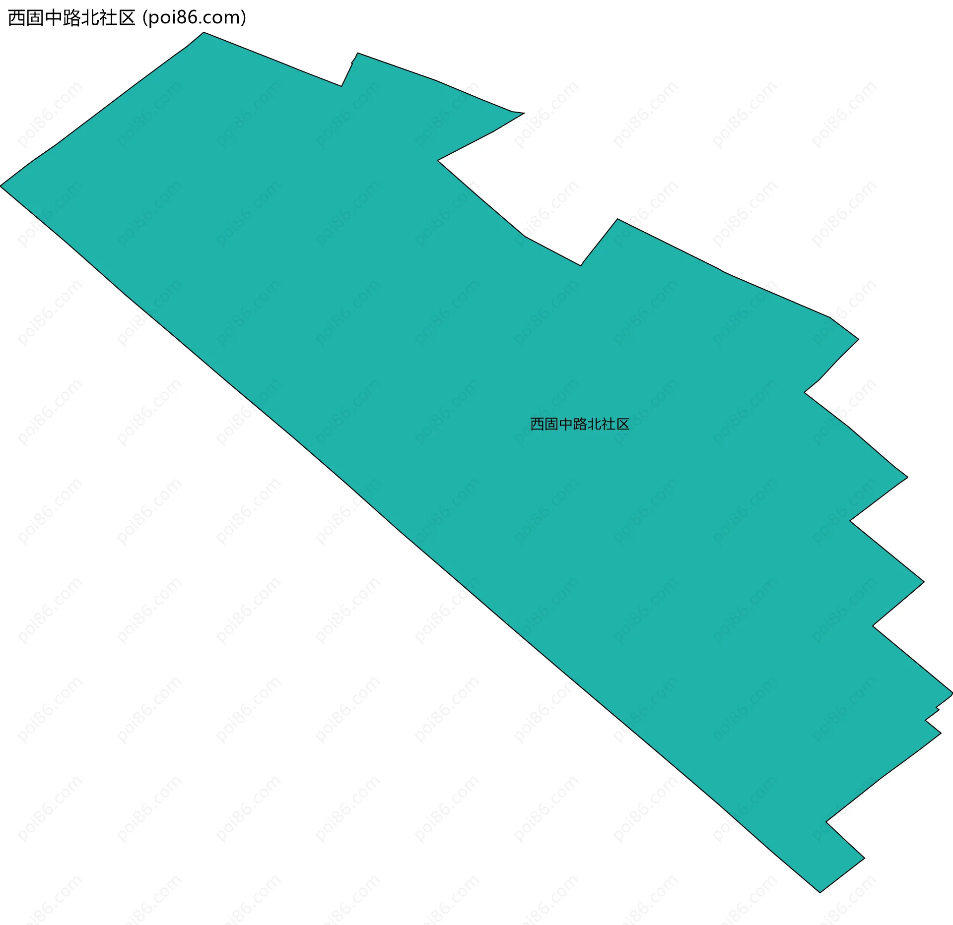 西固中路北社区边界地图