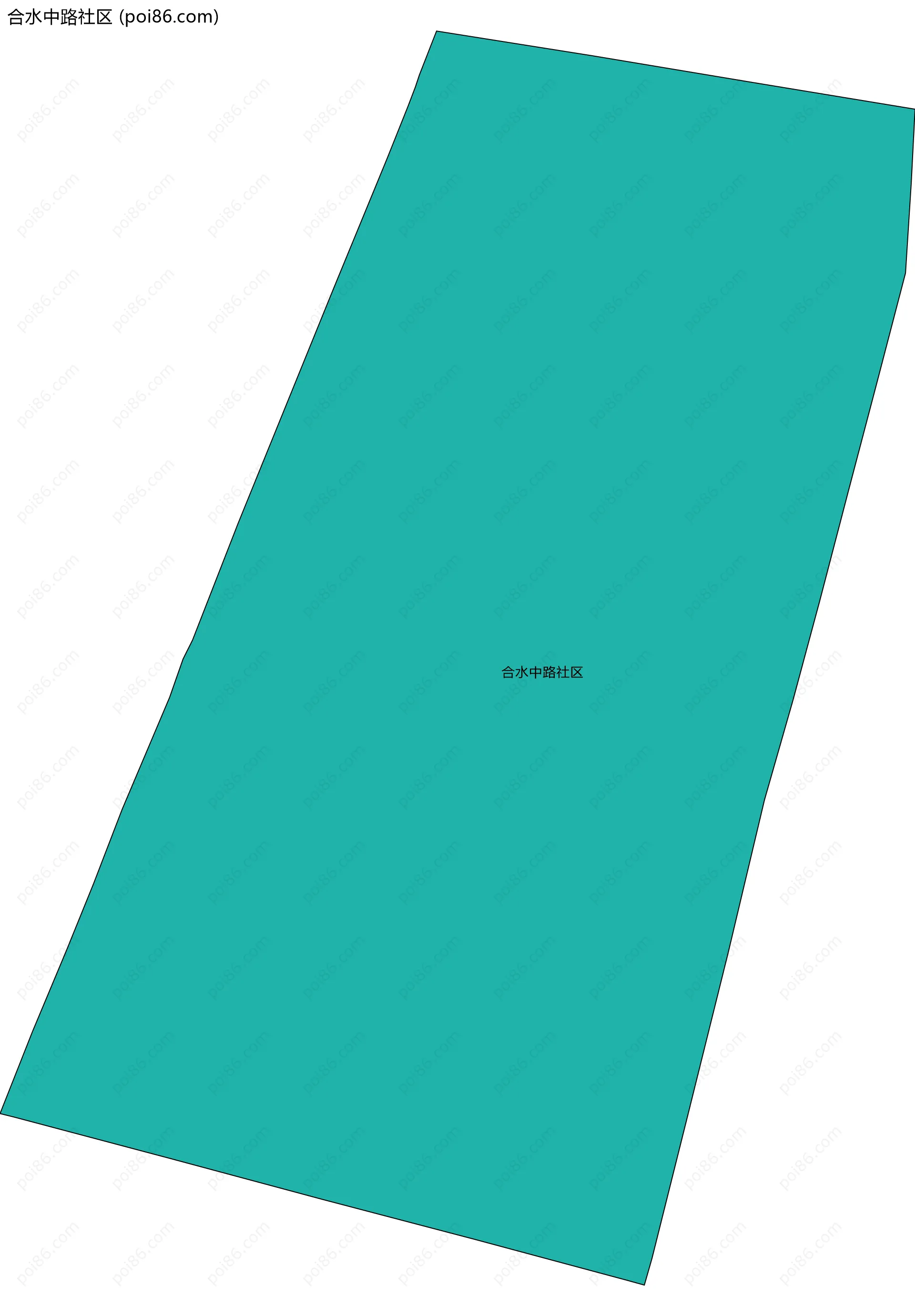 合水中路社区边界地图