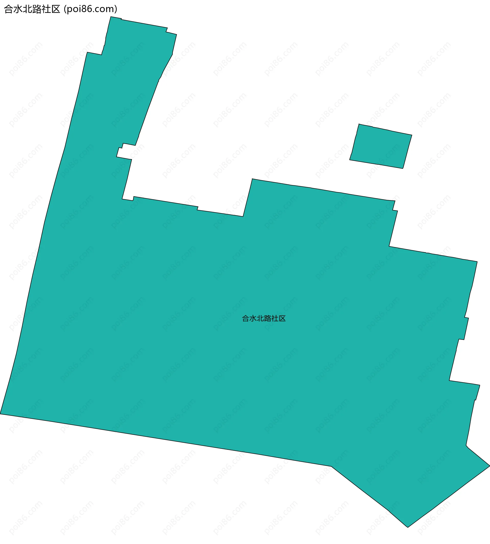 合水北路社区边界地图