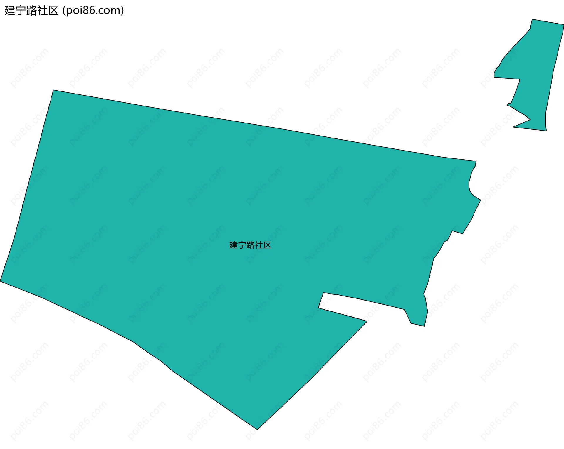 建宁路社区边界地图