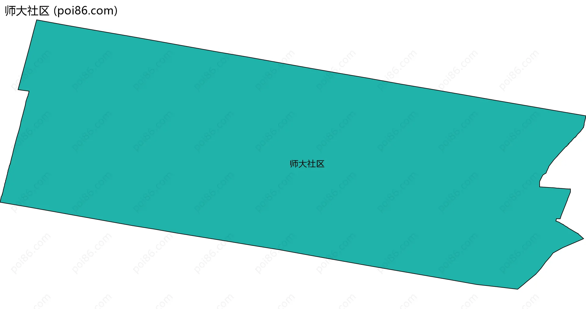 师大社区边界地图