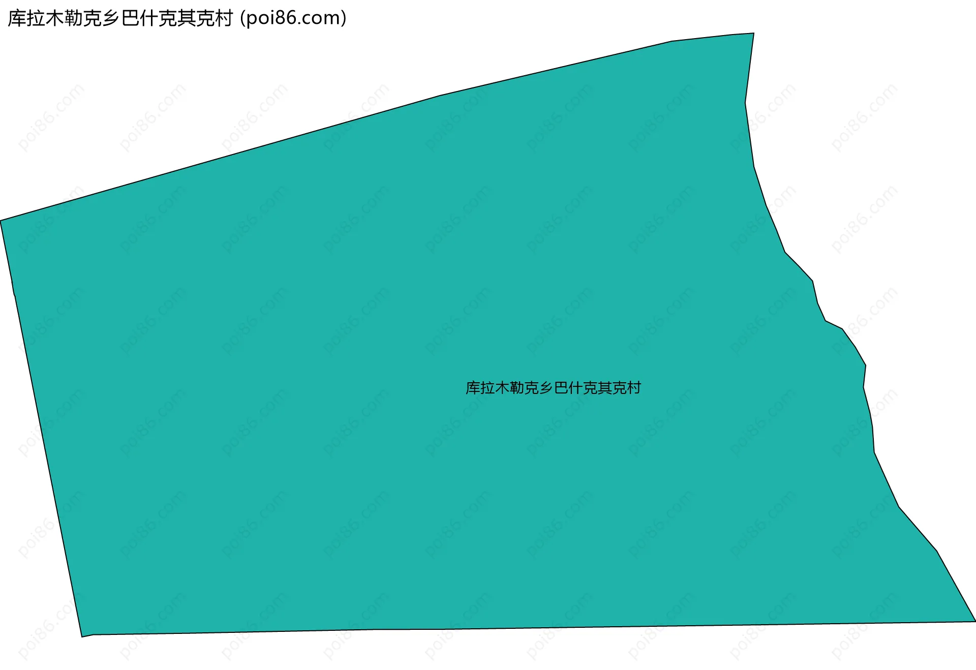库拉木勒克乡巴什克其克村边界地图