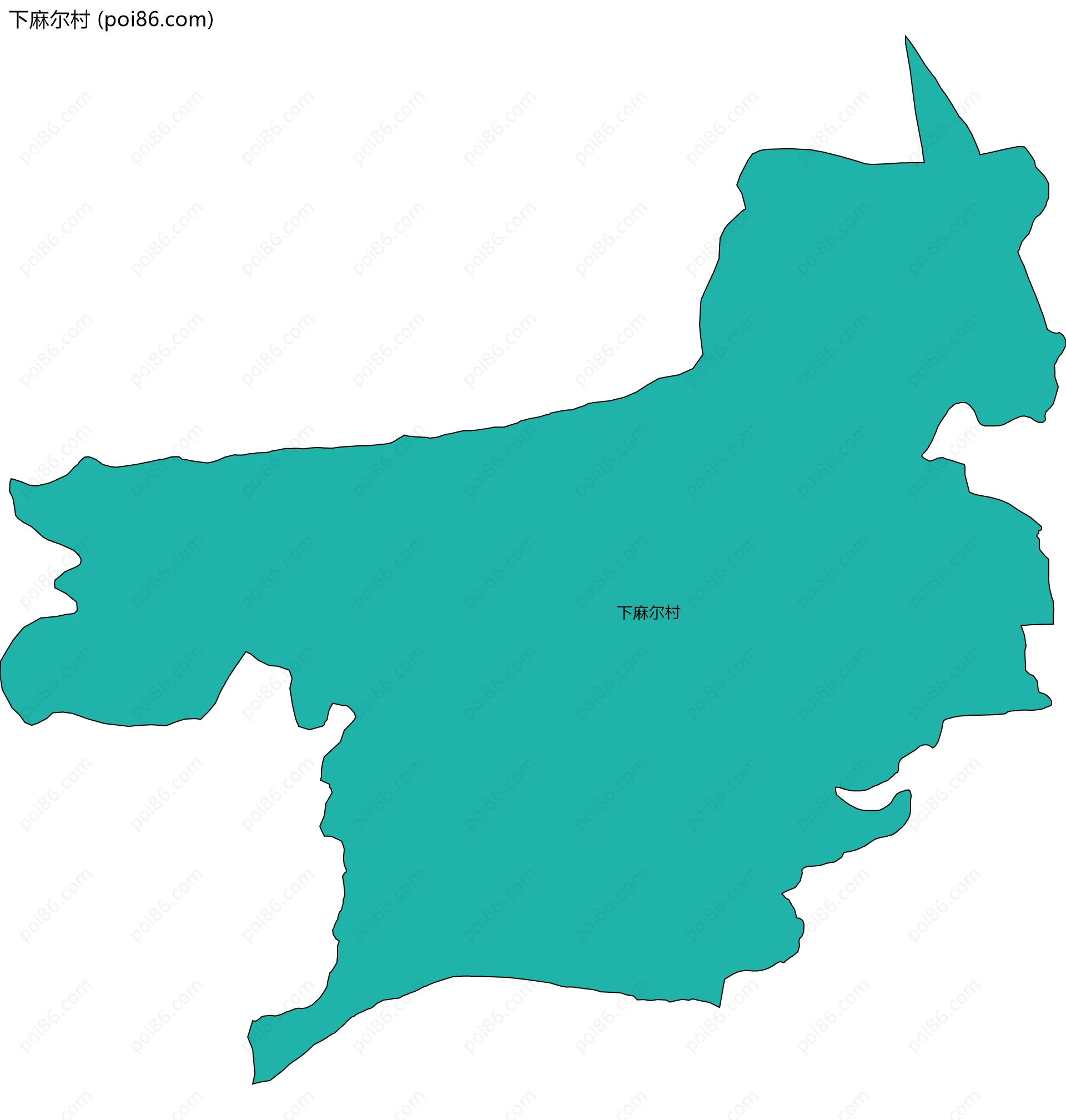 下麻尔村边界地图