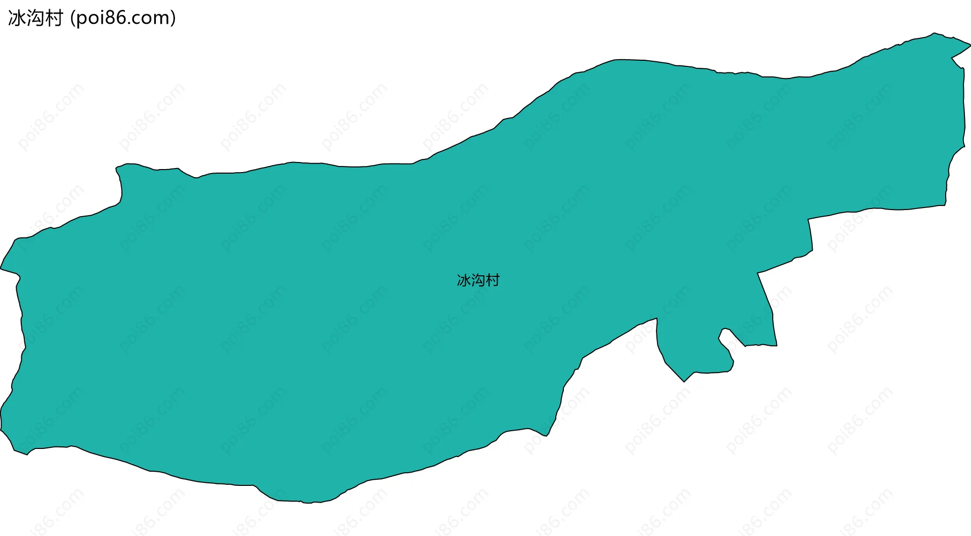 冰沟村边界地图