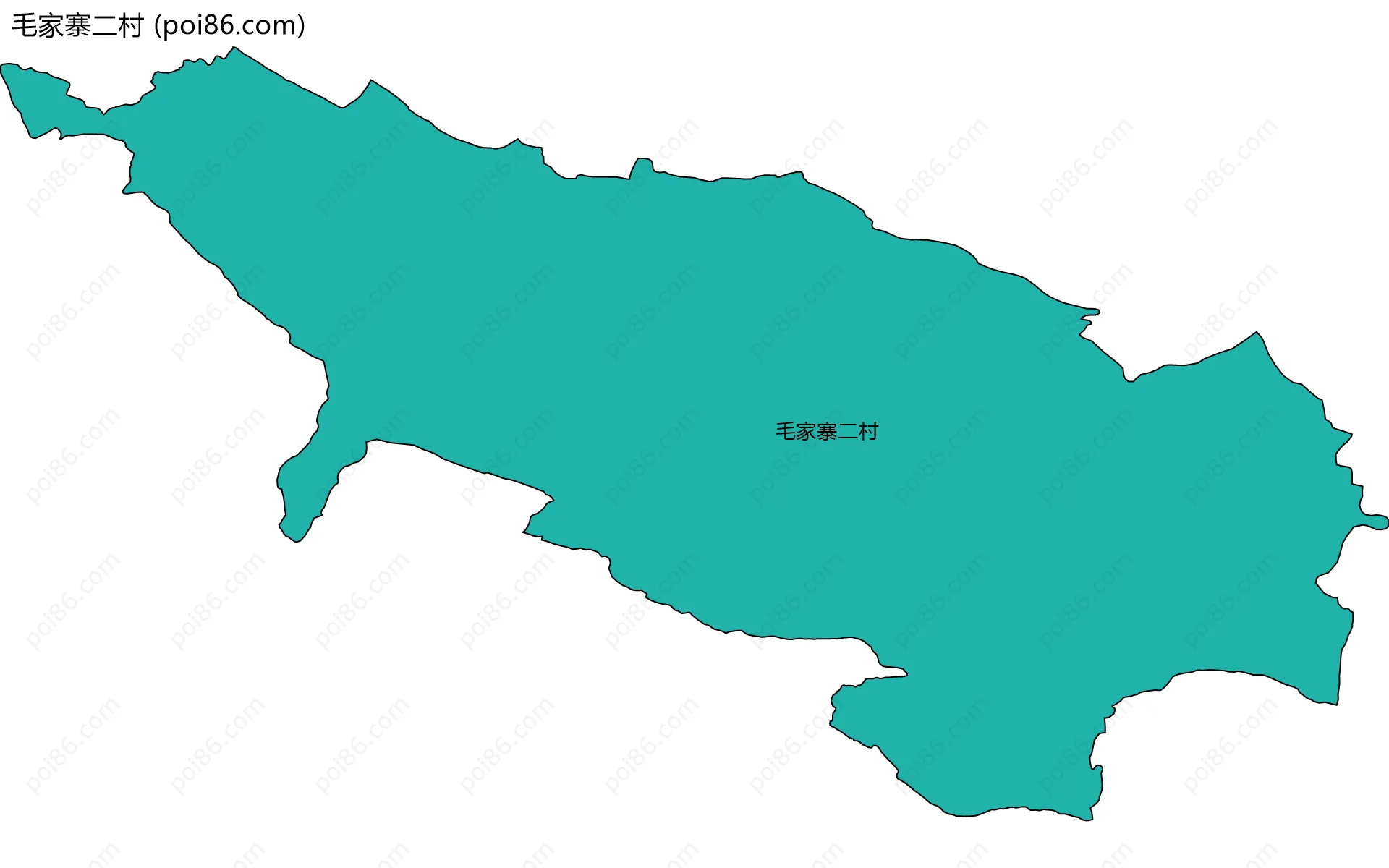 毛家寨二村边界地图