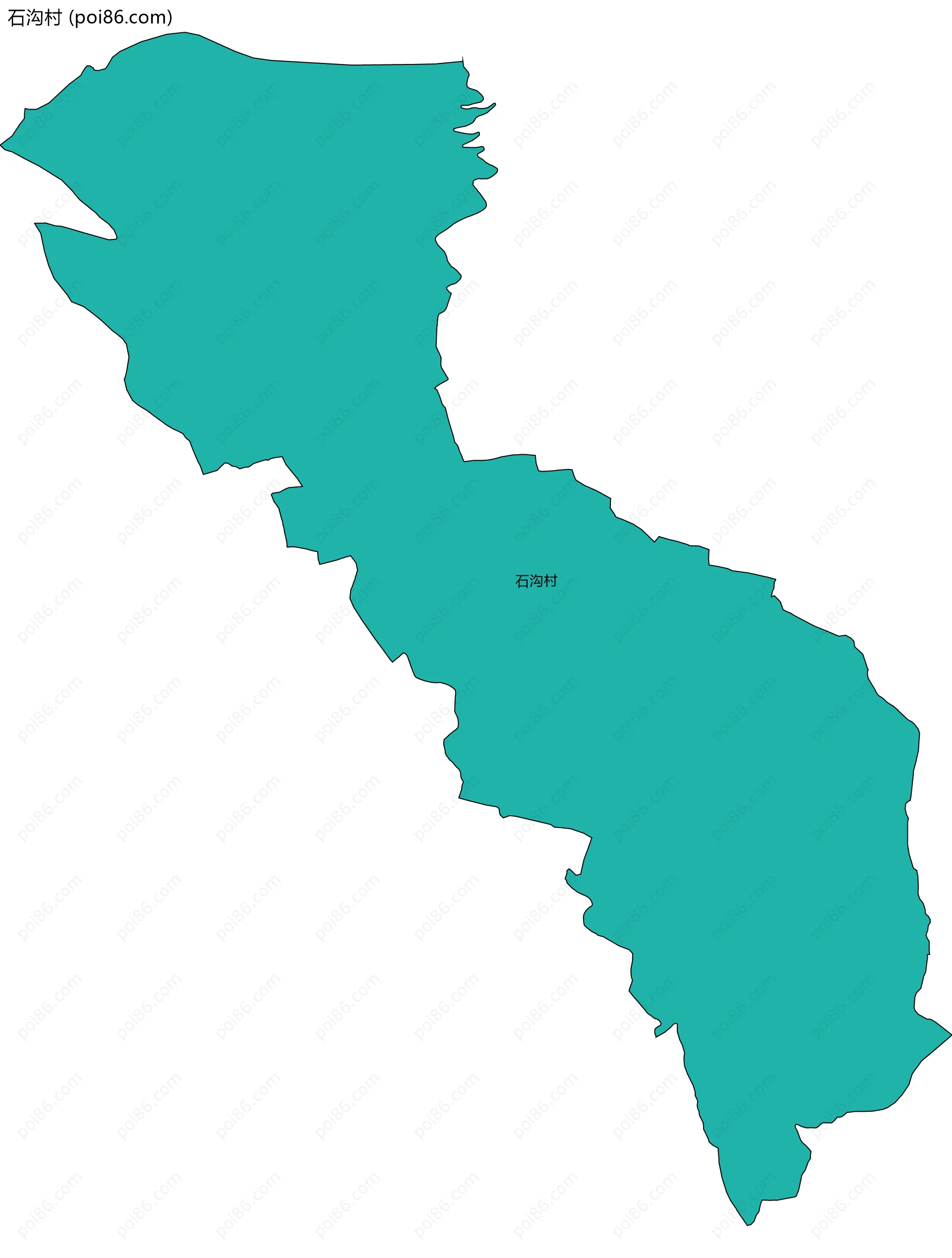 石沟村边界地图