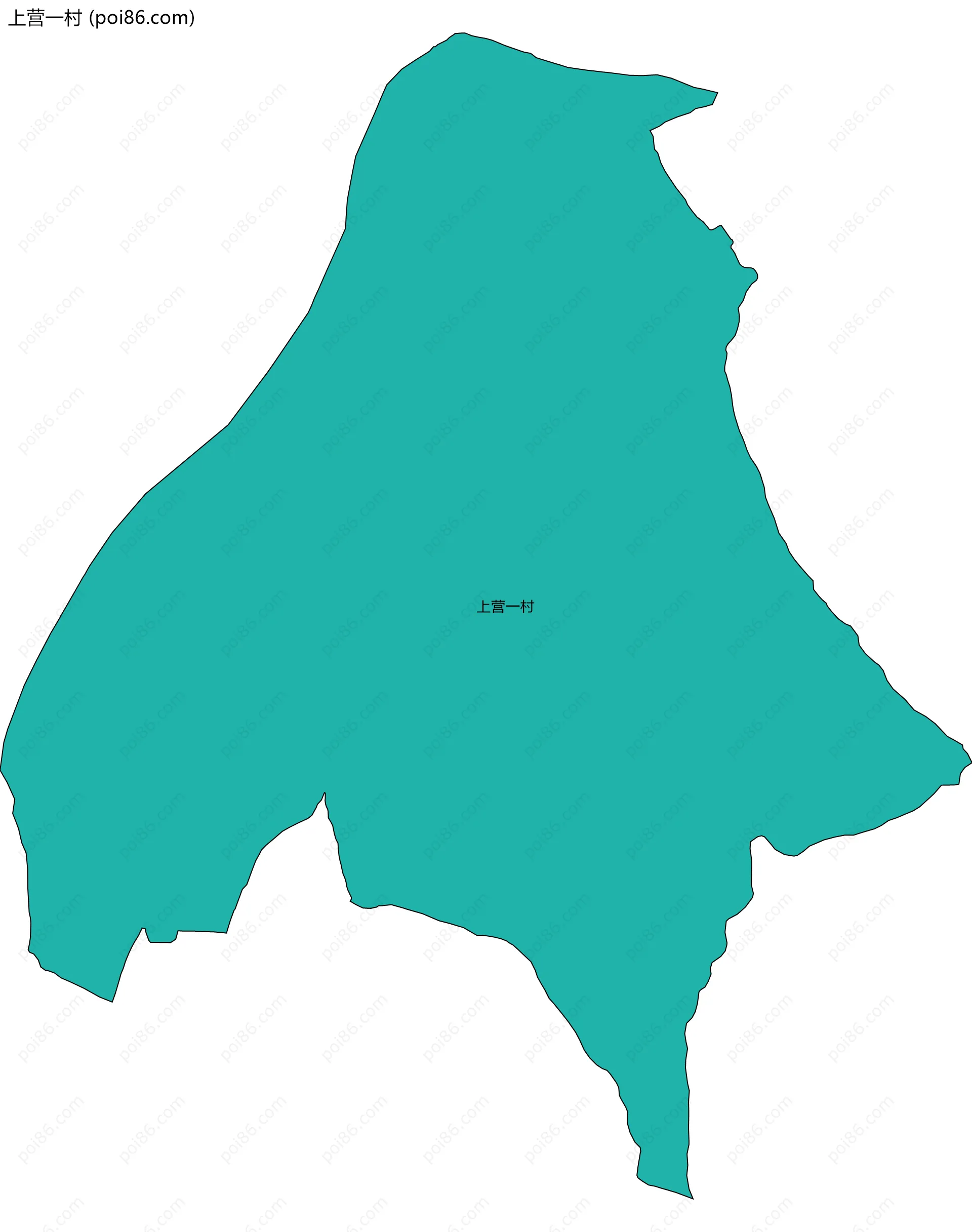 上营一村边界地图