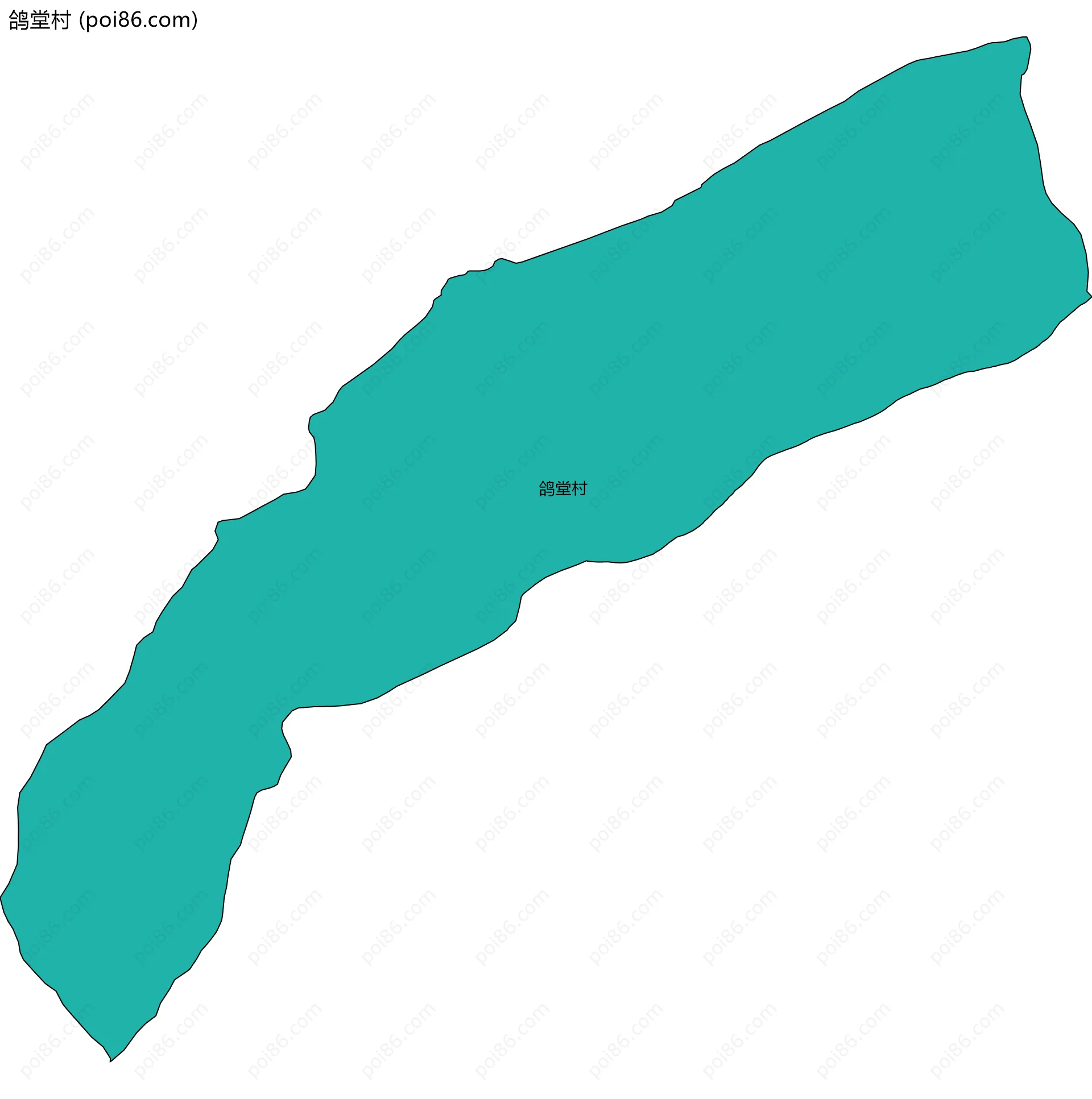 鸽堂村边界地图