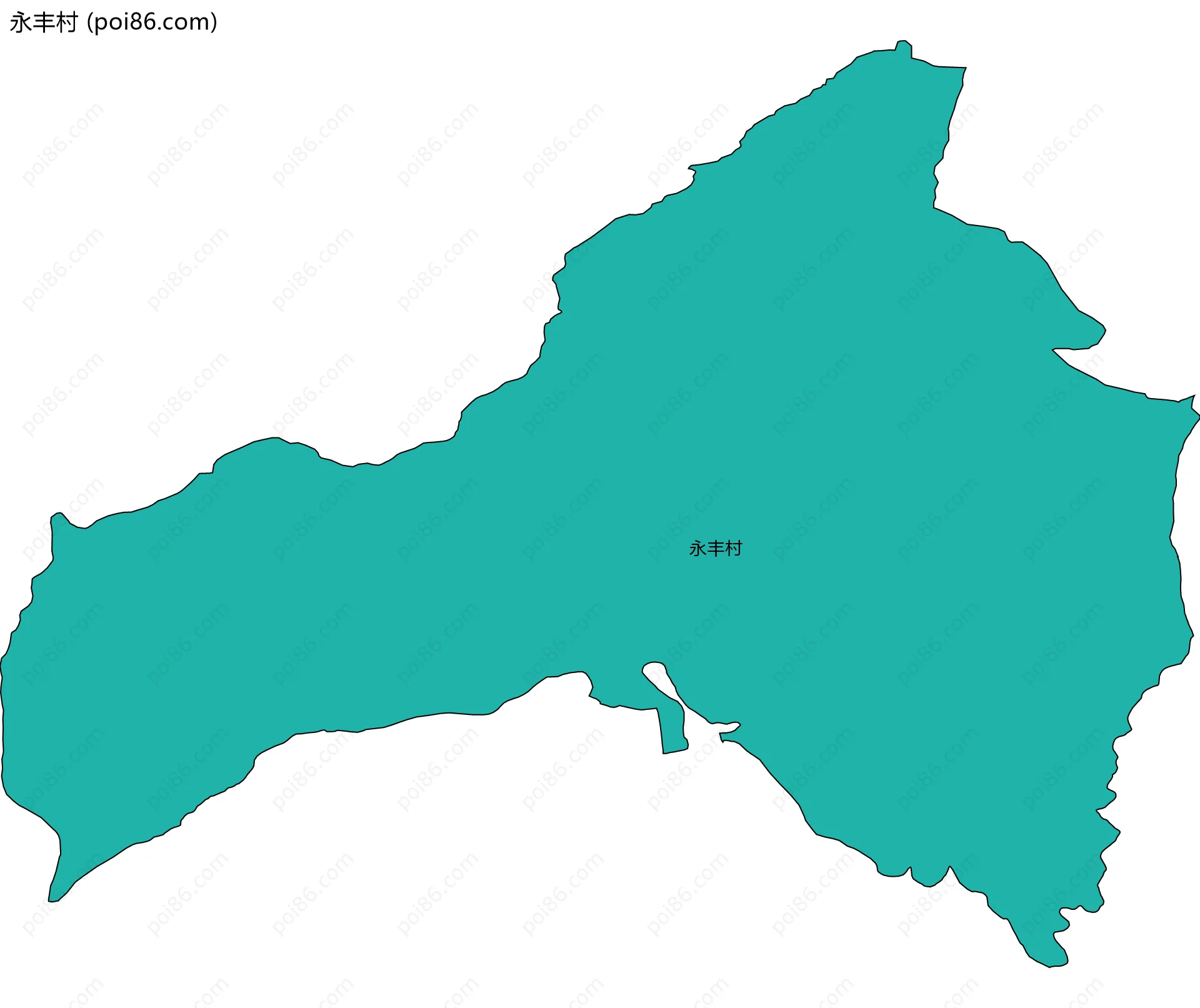 永丰村边界地图