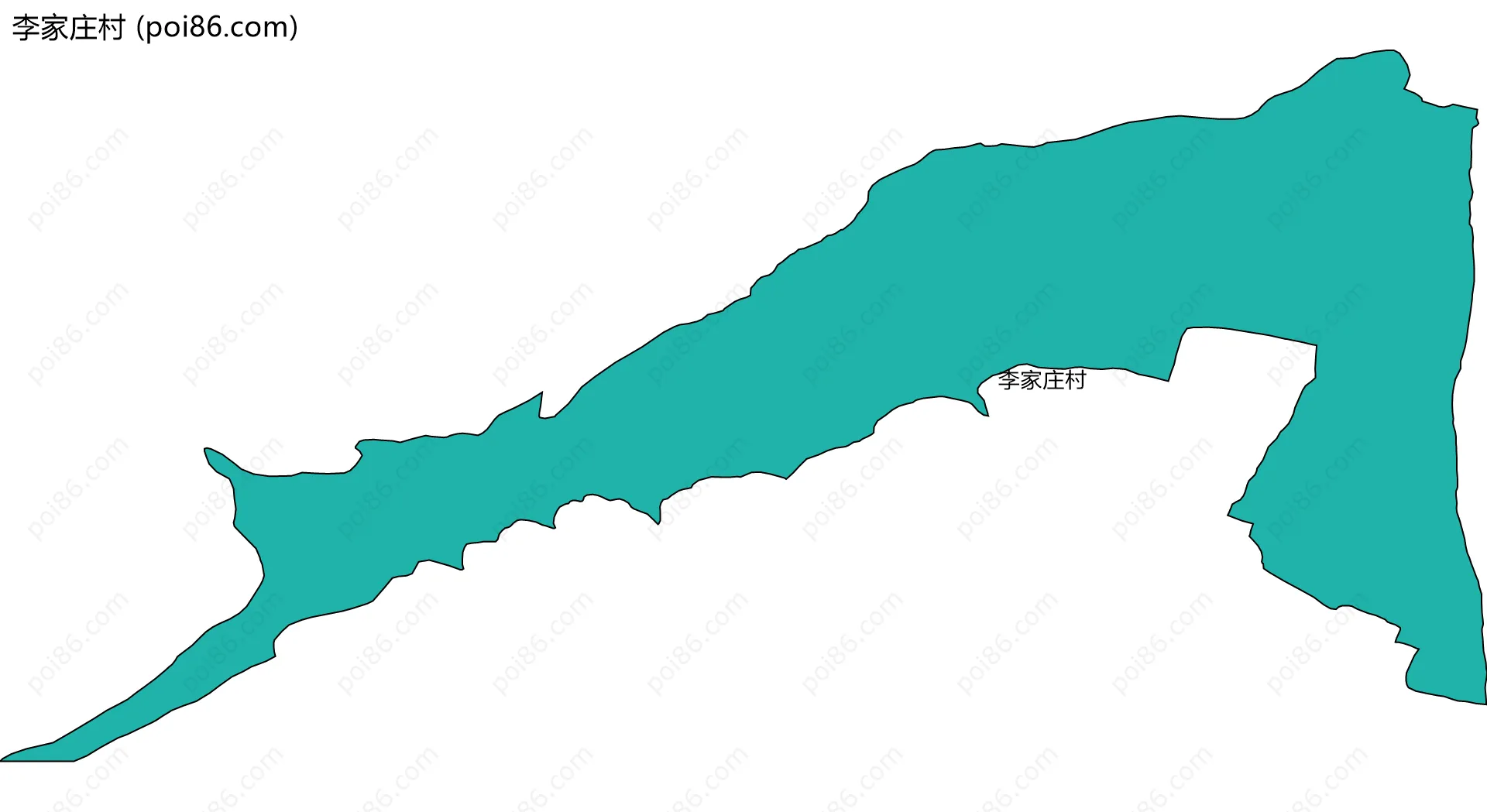 李家庄村边界地图