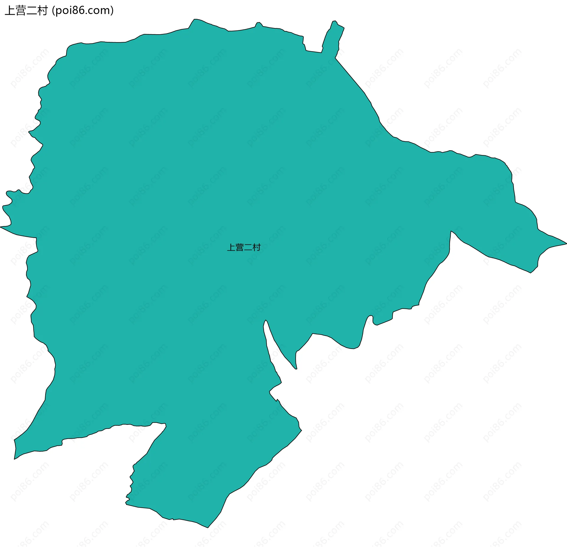 上营二村边界地图