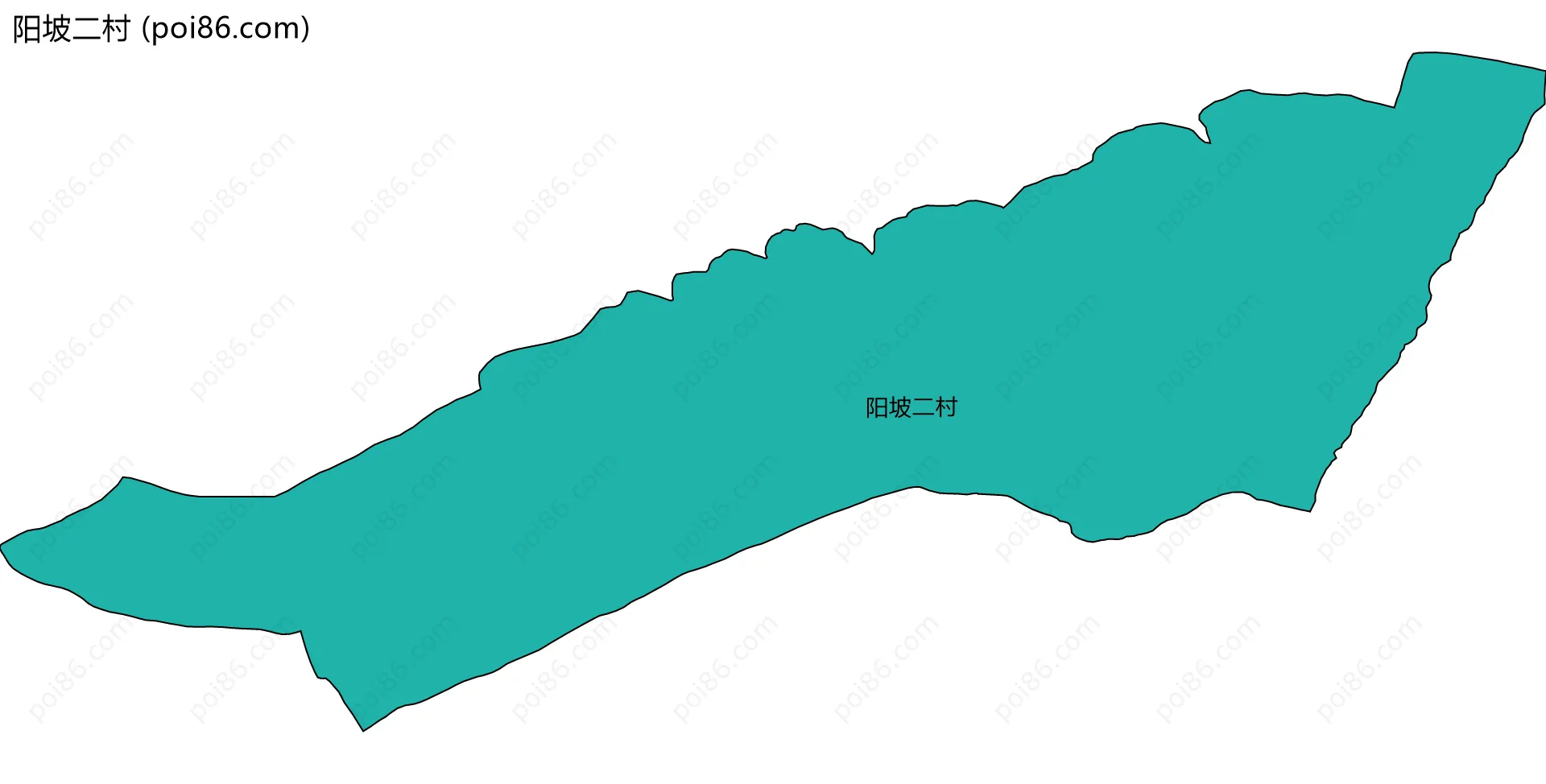 阳坡二村边界地图