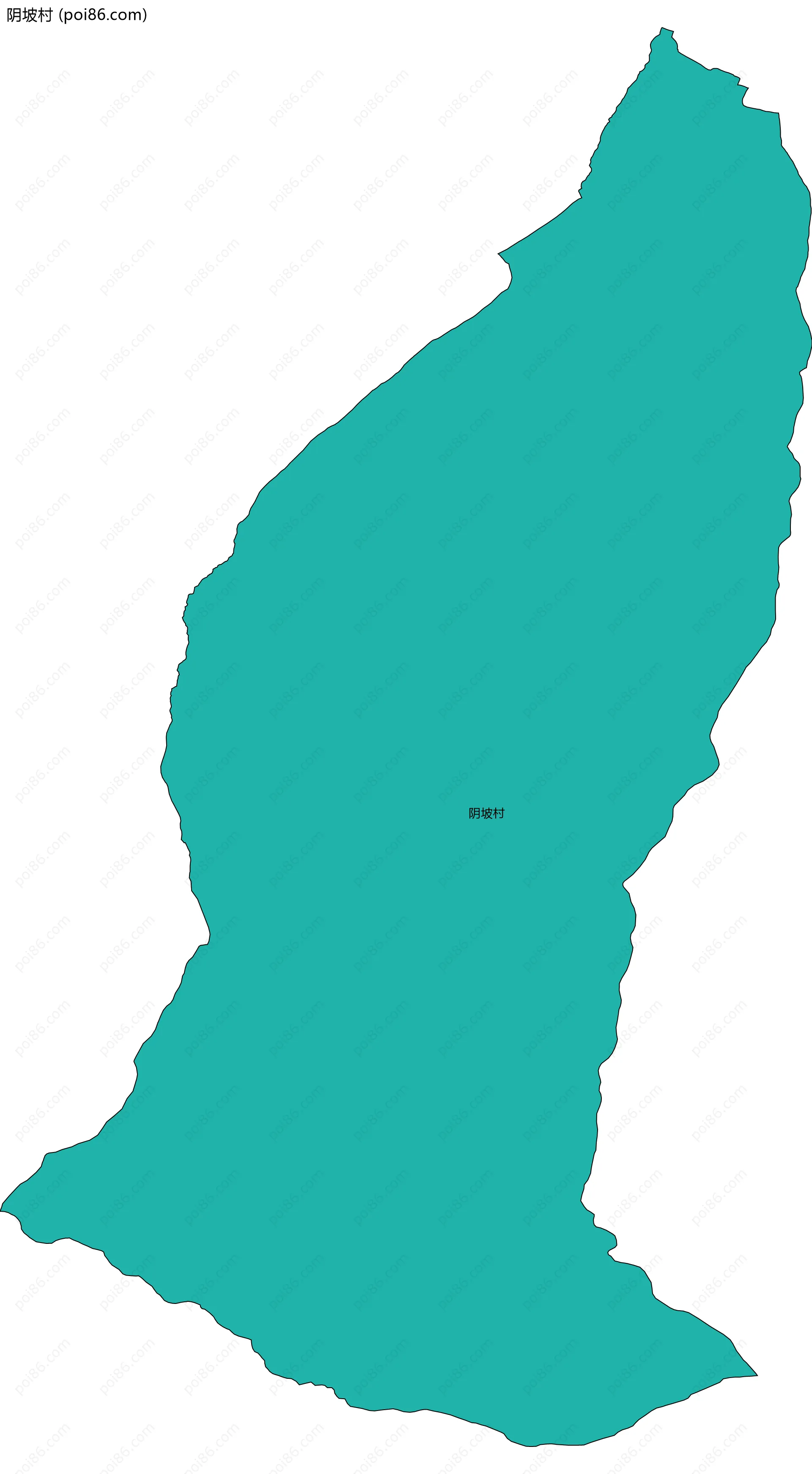 阴坡村边界地图