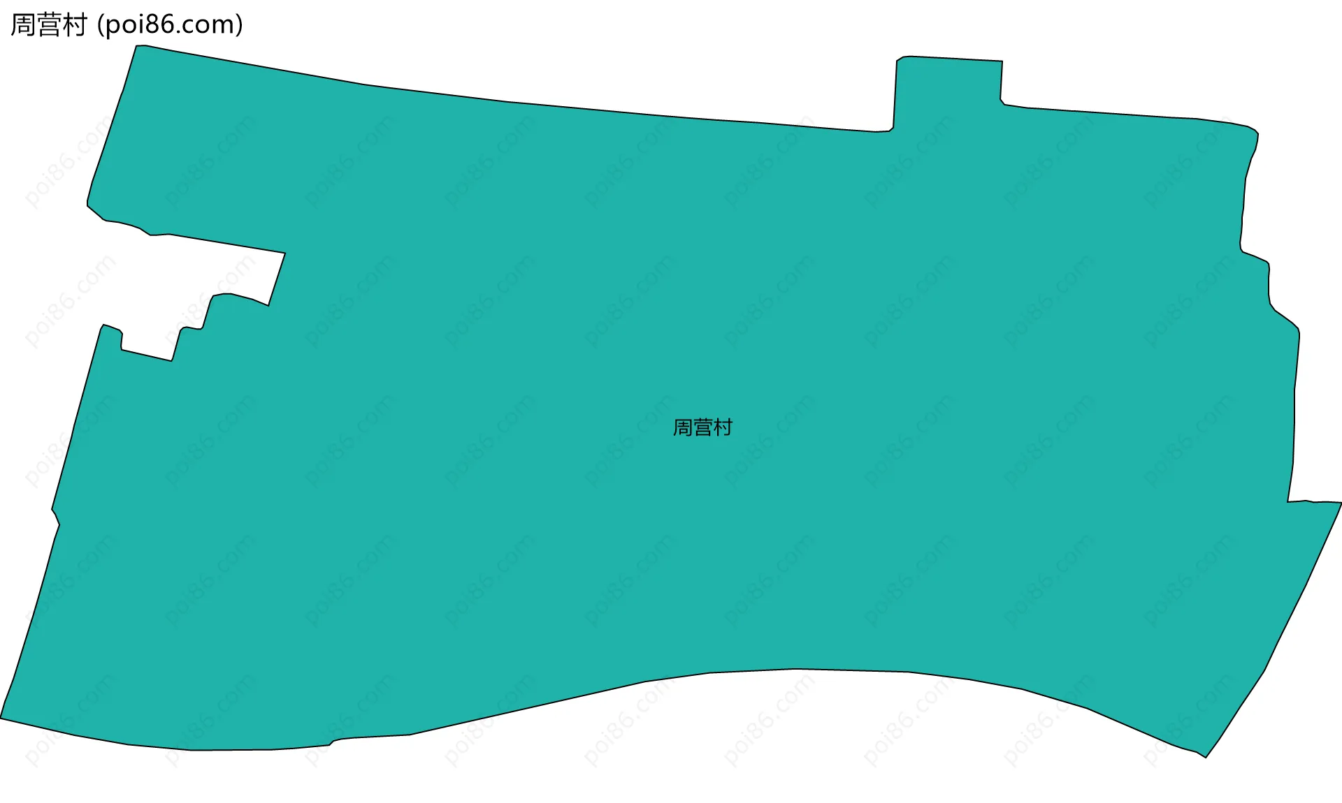 周营村边界地图