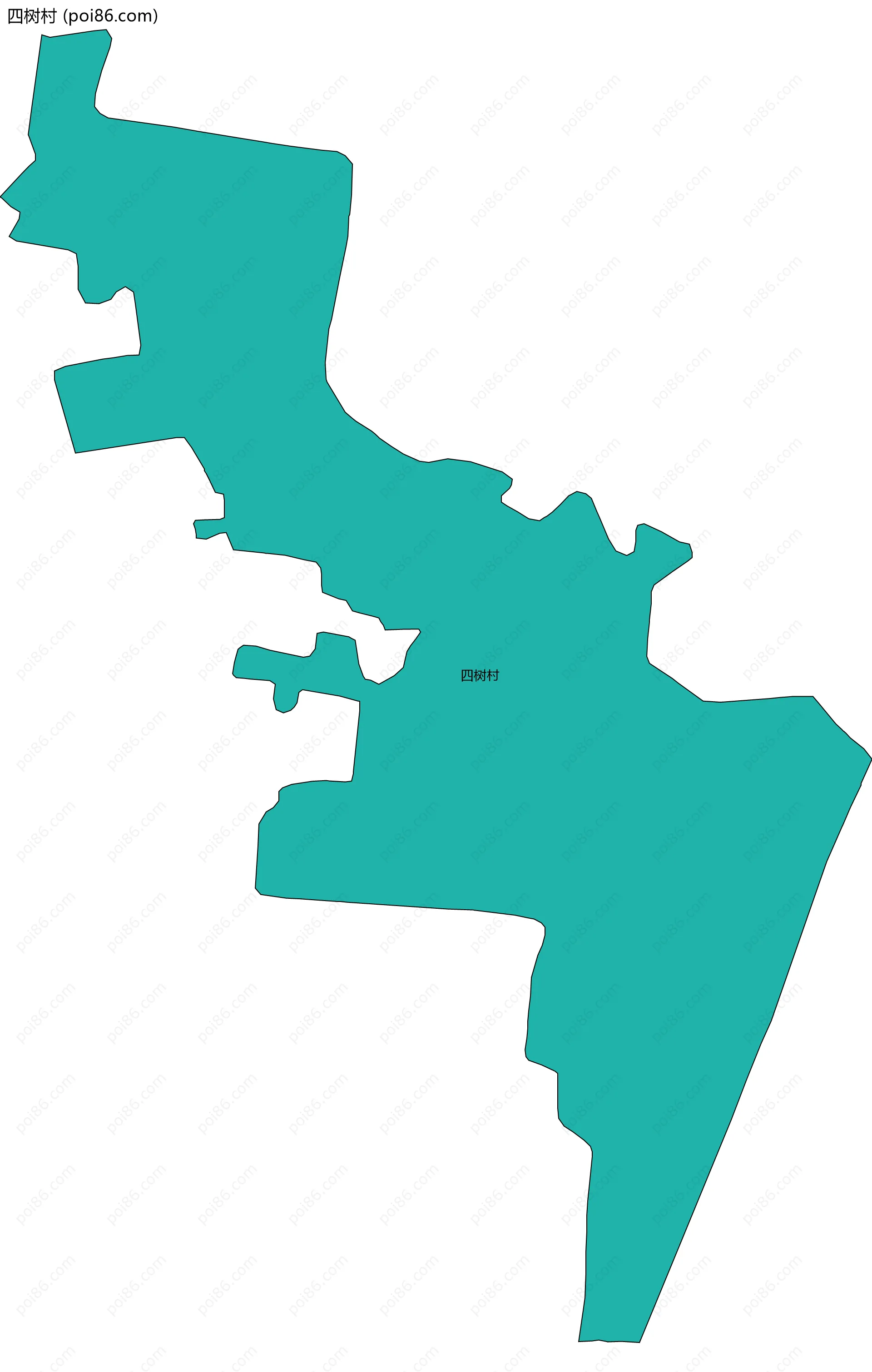 四树村边界地图