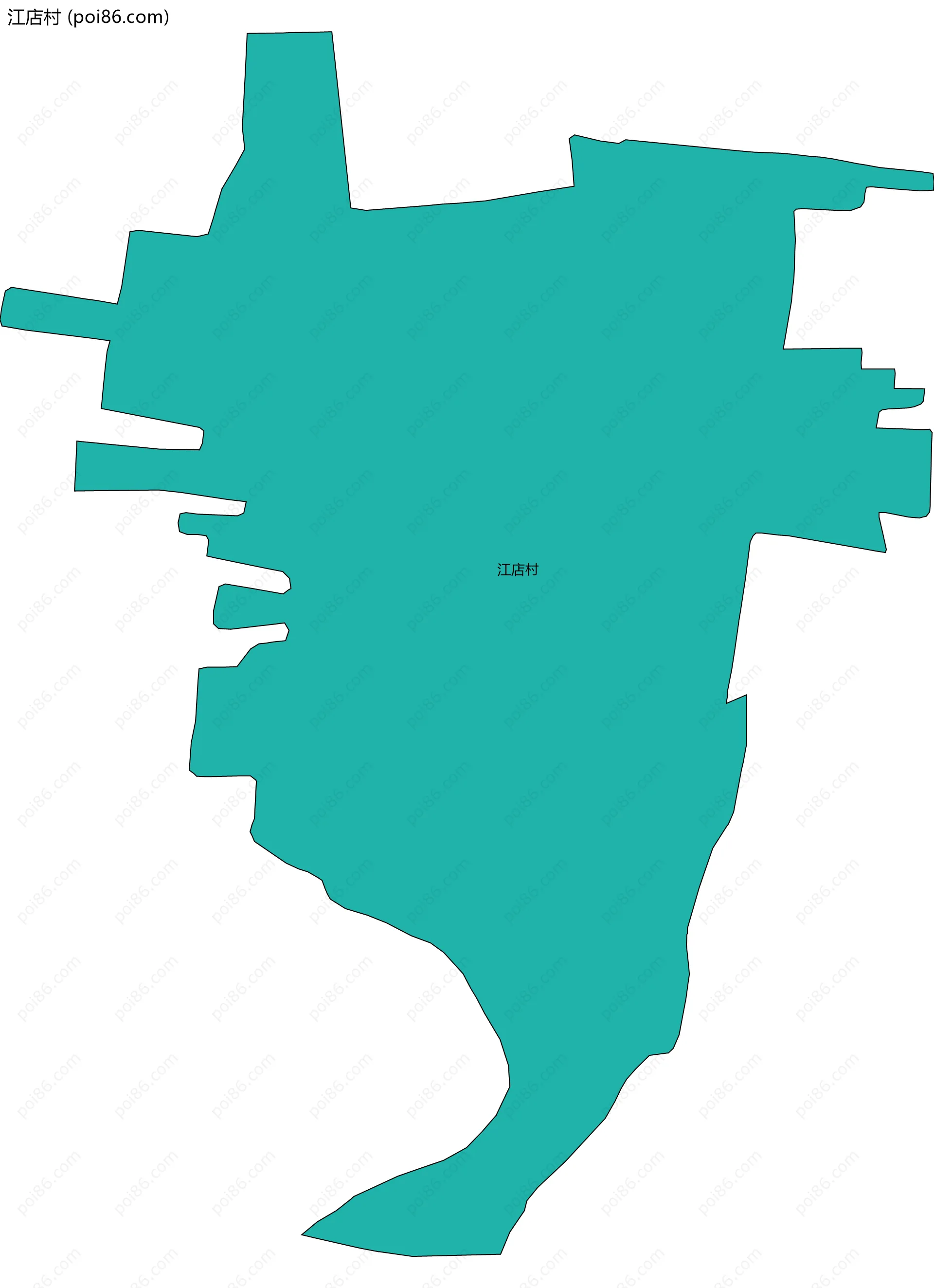 江店村边界地图