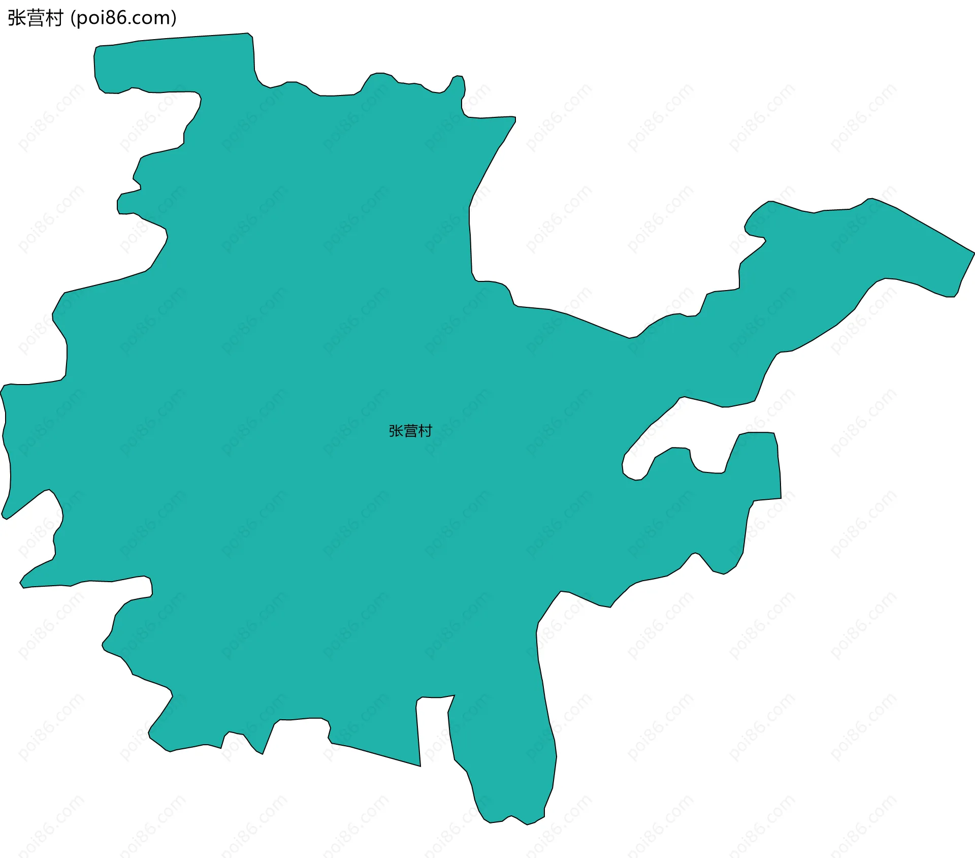 张营村边界地图