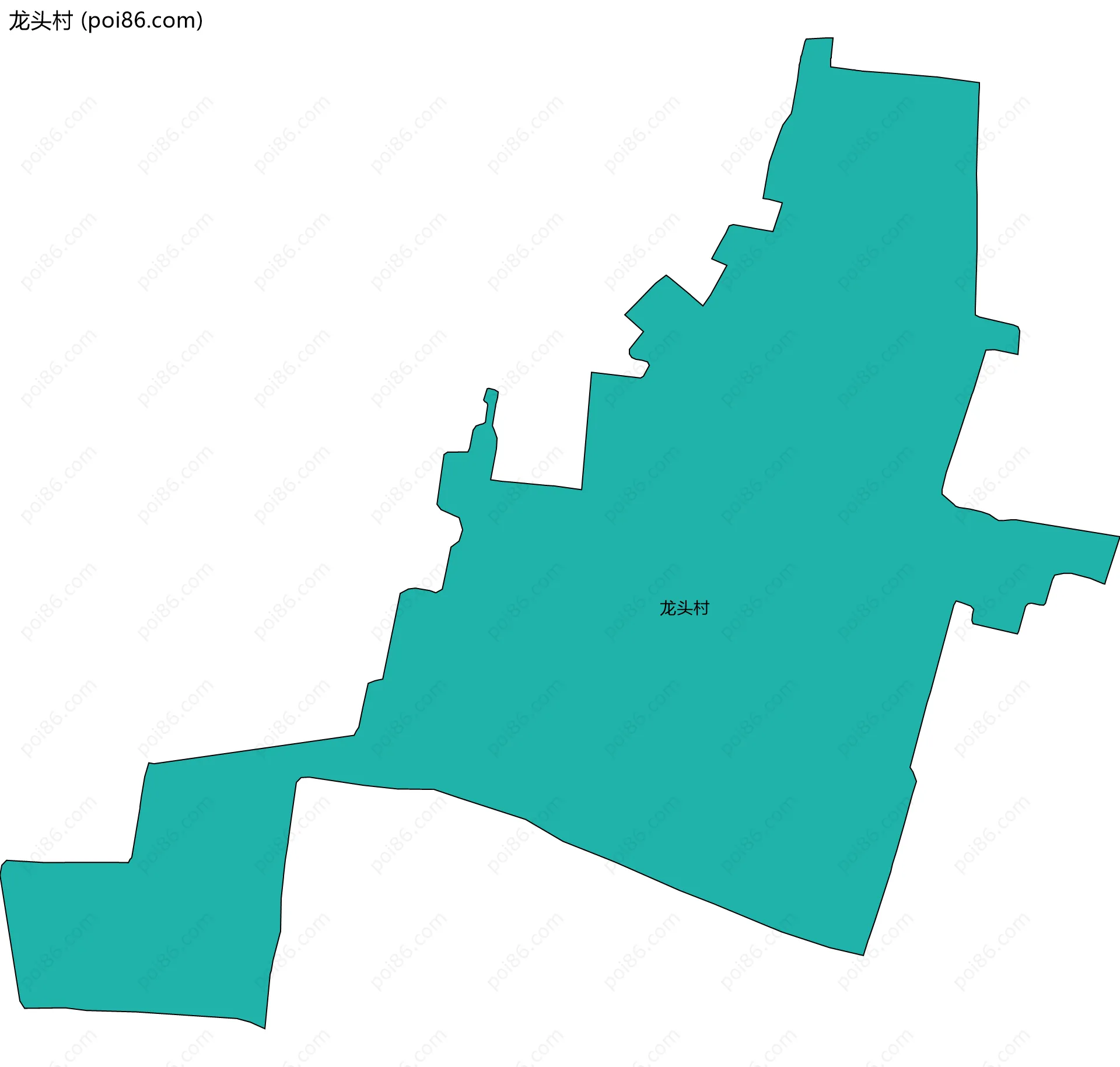 龙头村边界地图