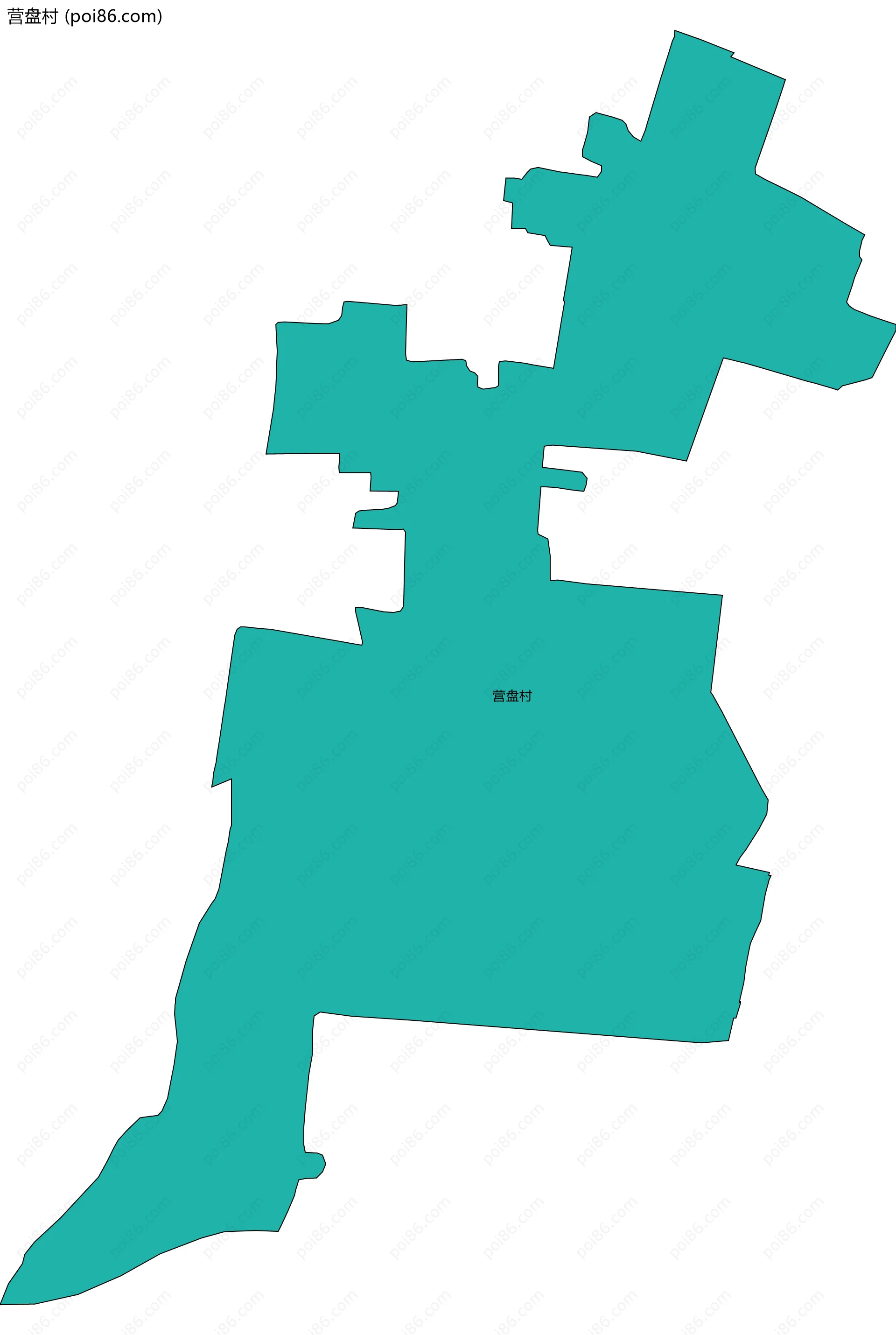 营盘村边界地图