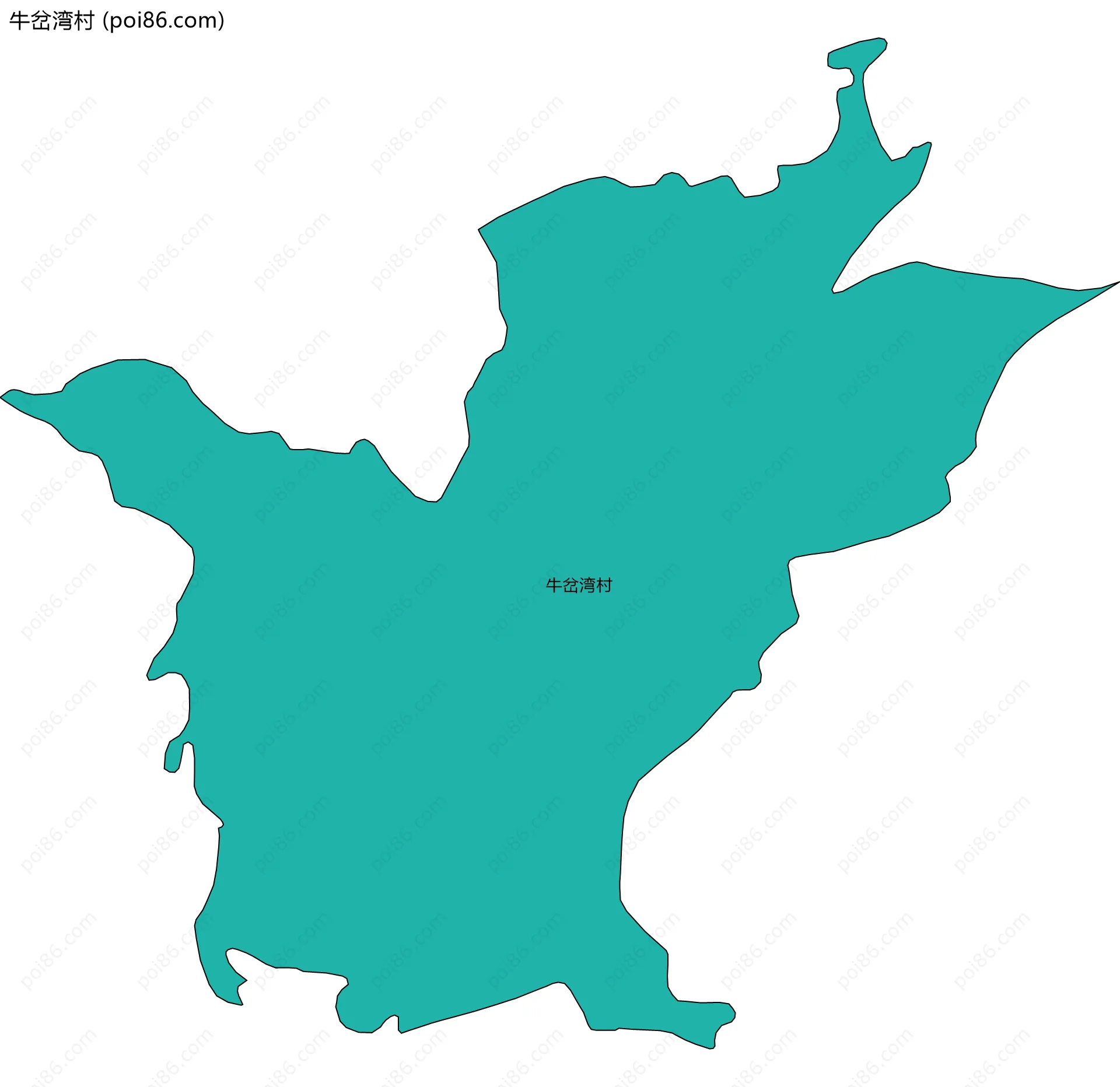 牛岔湾村边界地图