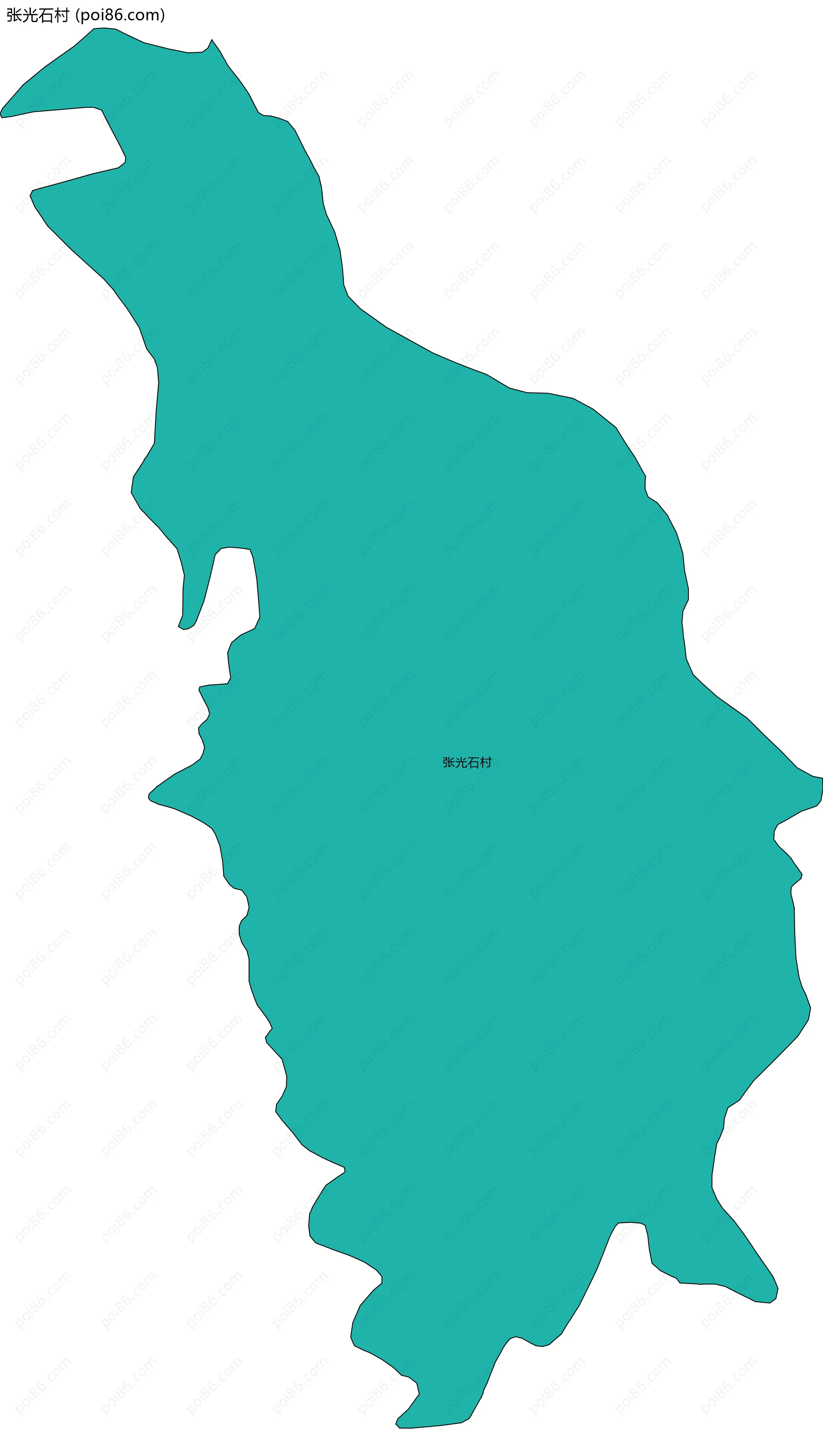 张光石村边界地图