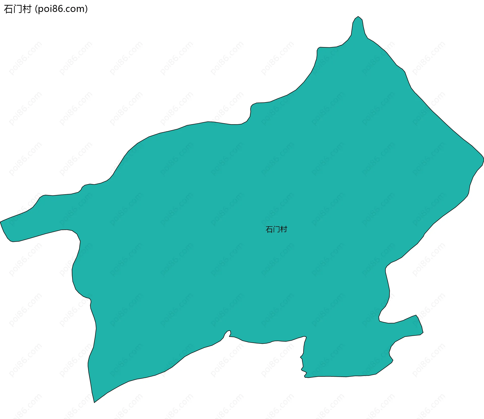 石门村边界地图