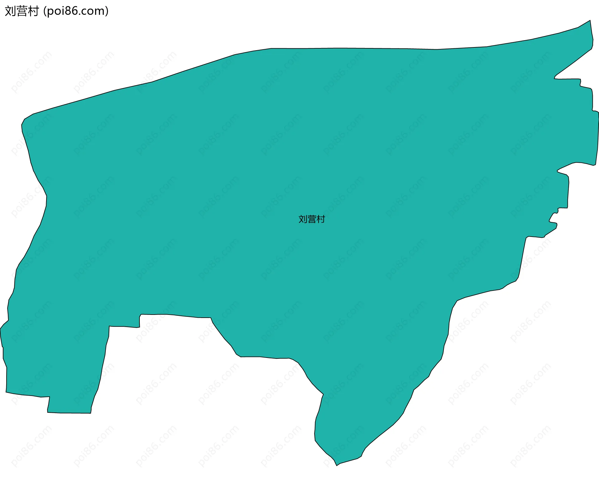 刘营村边界地图