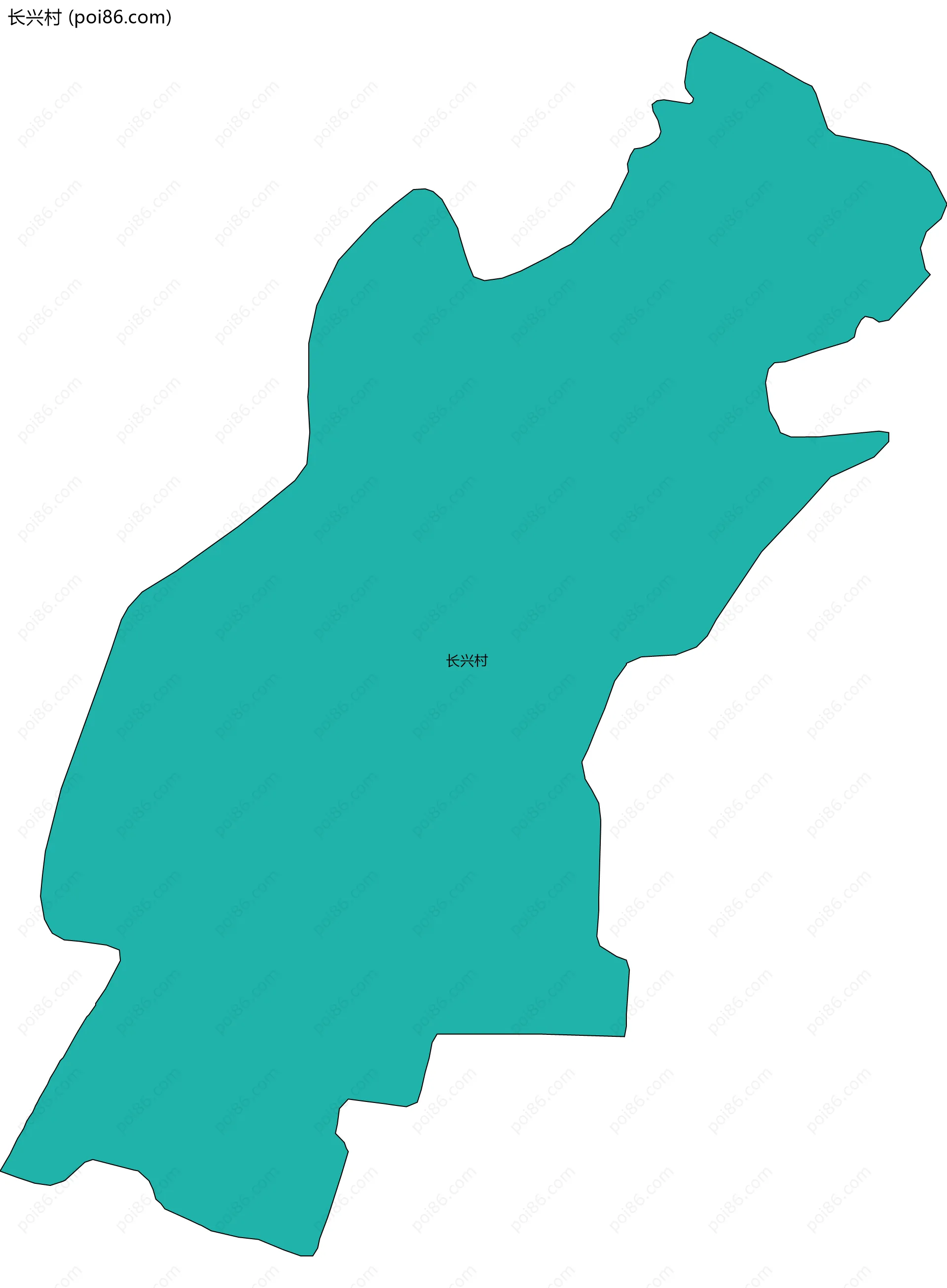 长兴村边界地图