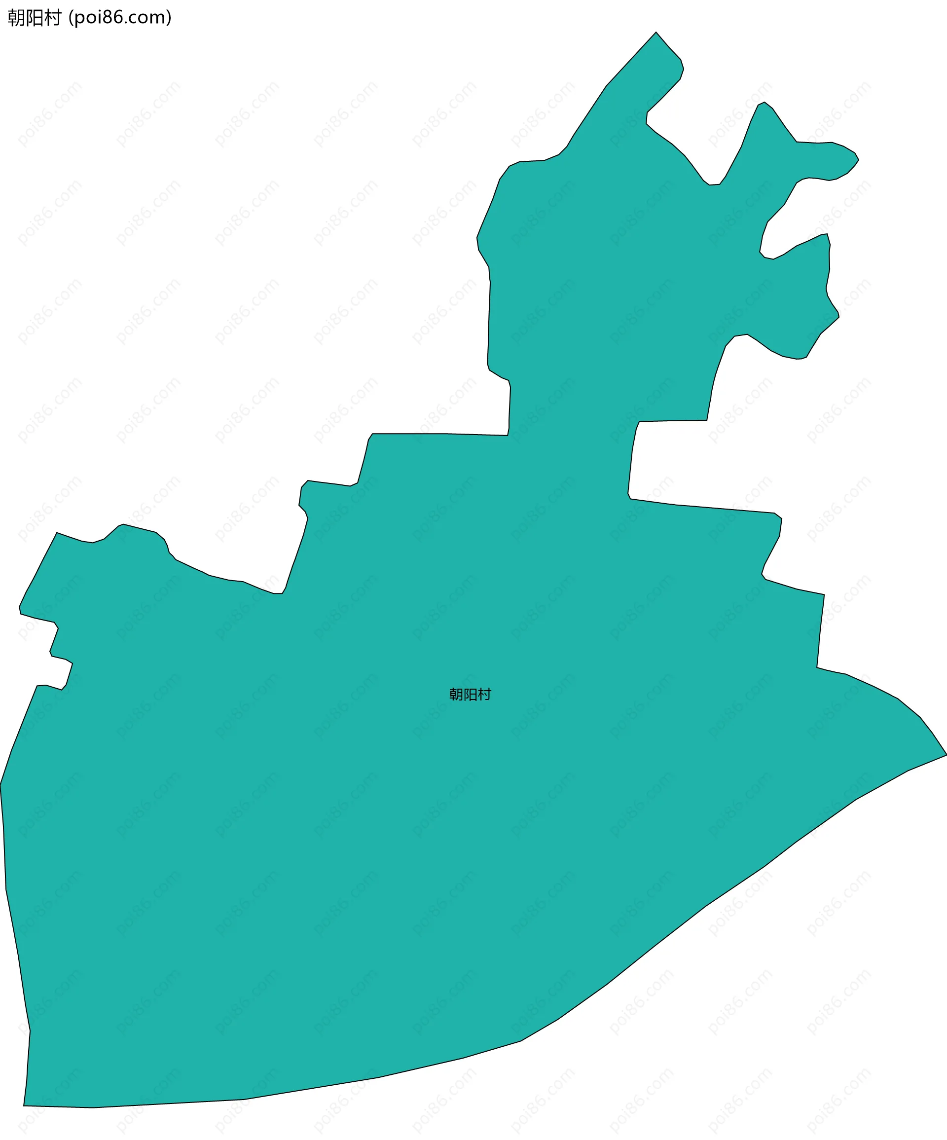 朝阳村边界地图