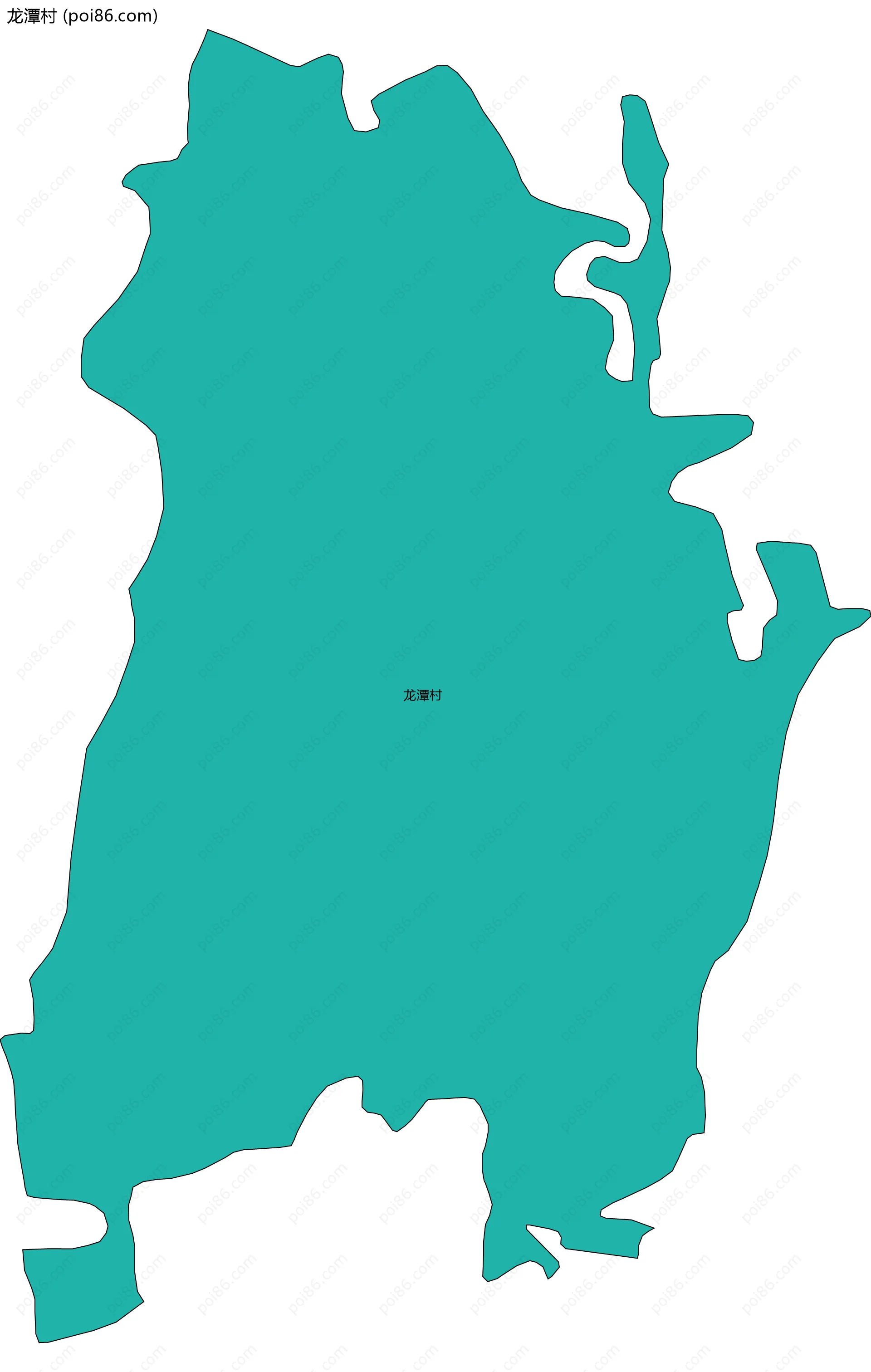 龙潭村边界地图