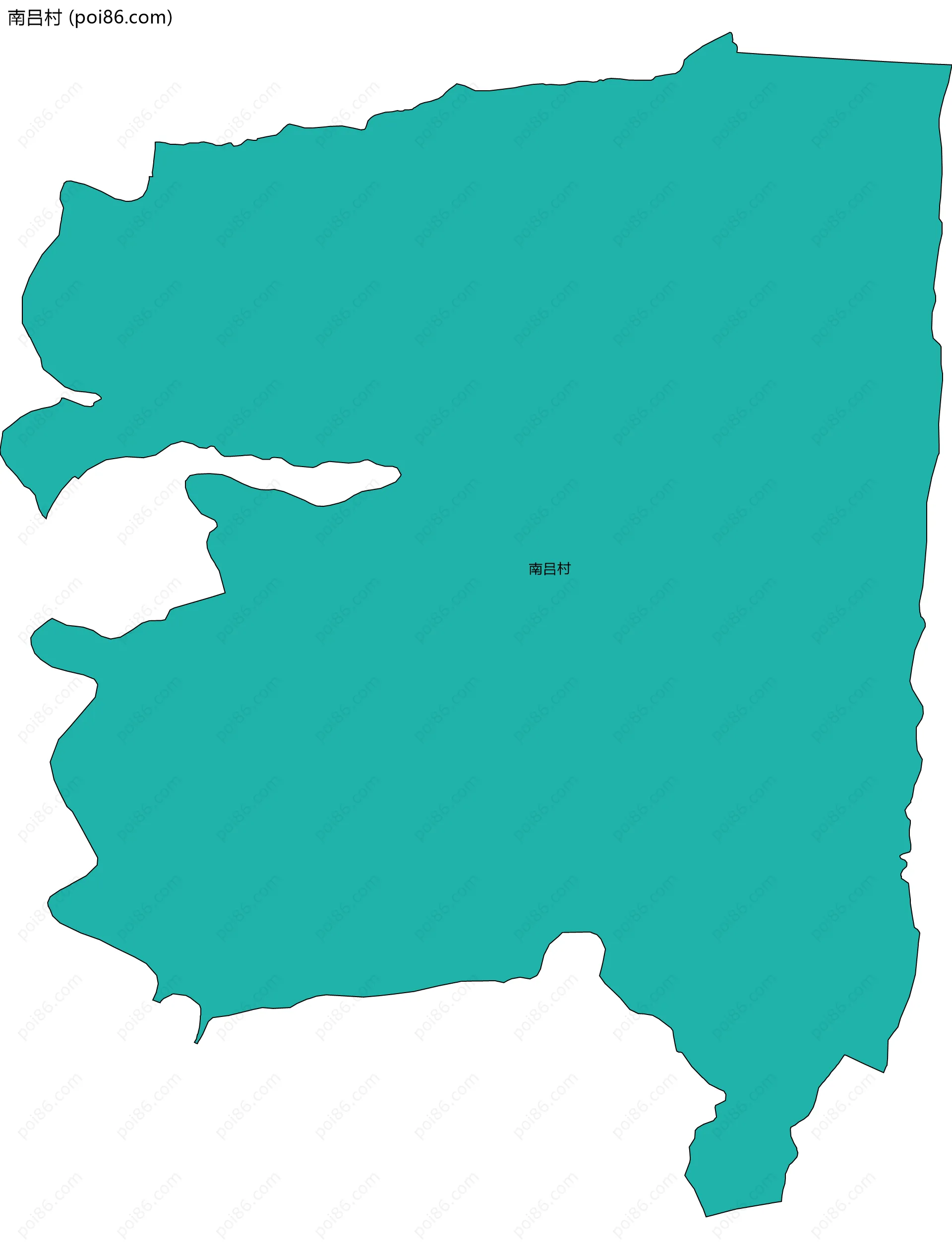 南吕村边界地图