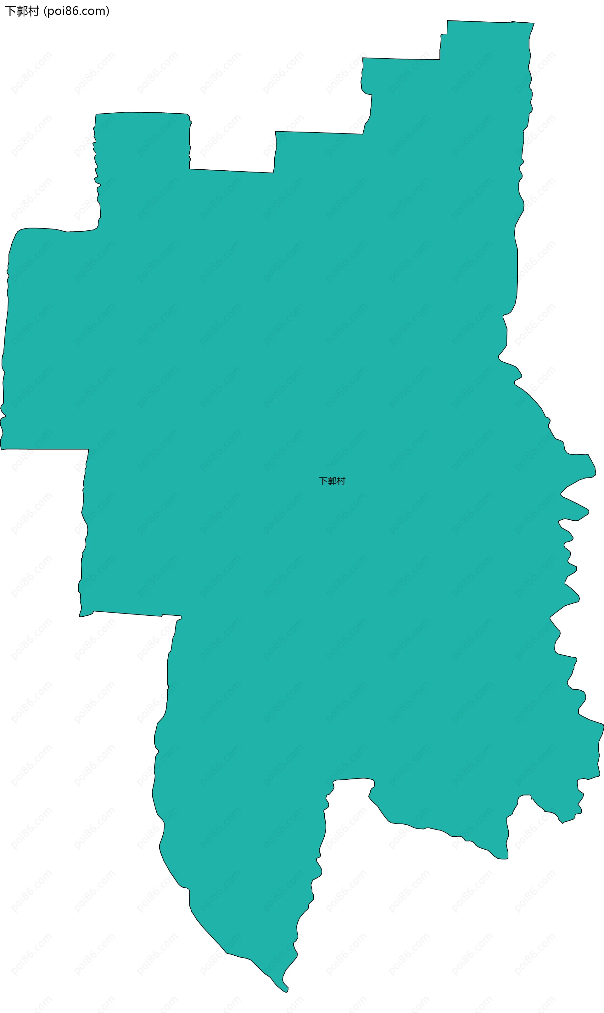 下郭村边界地图