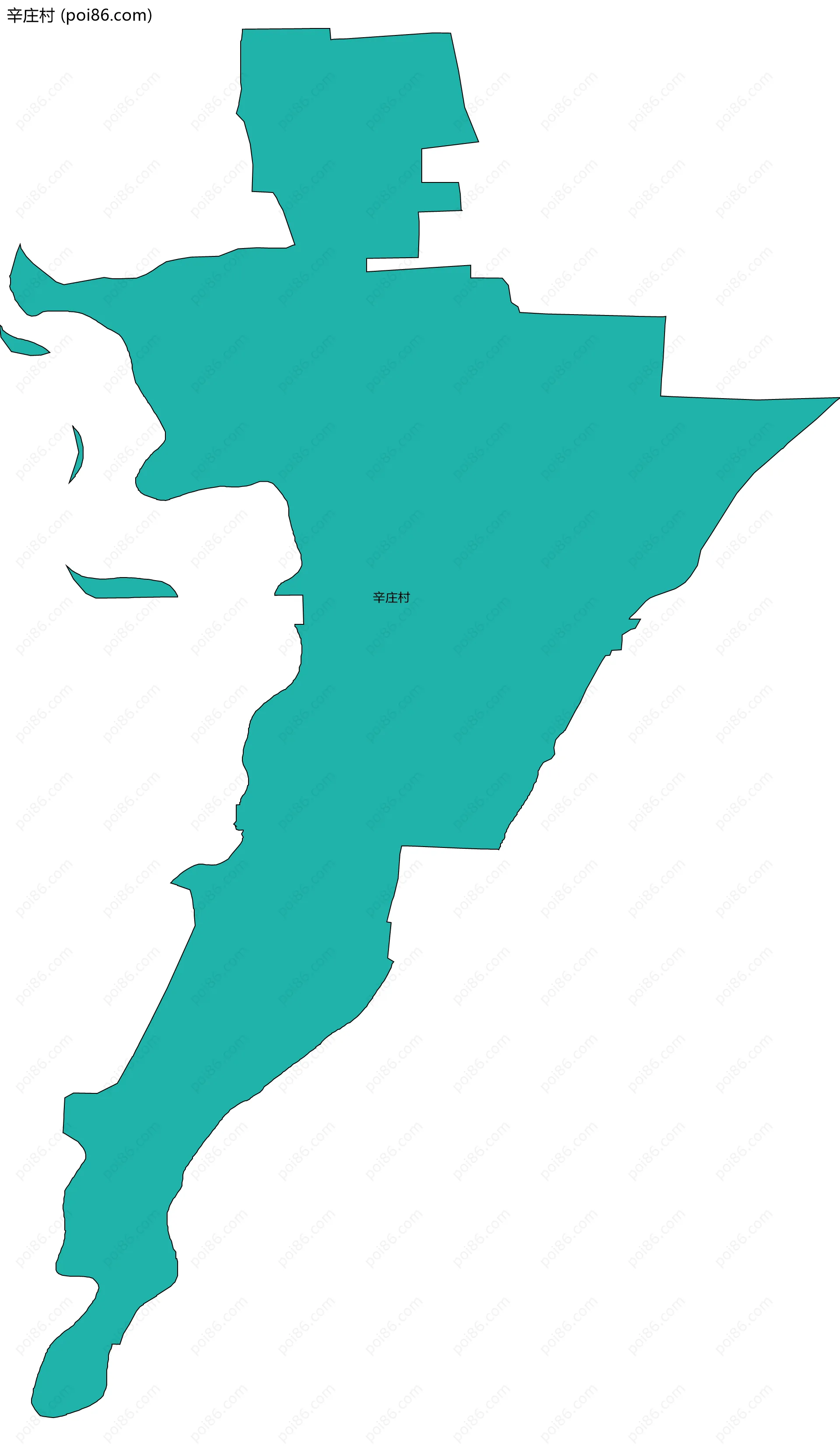 辛庄村边界地图