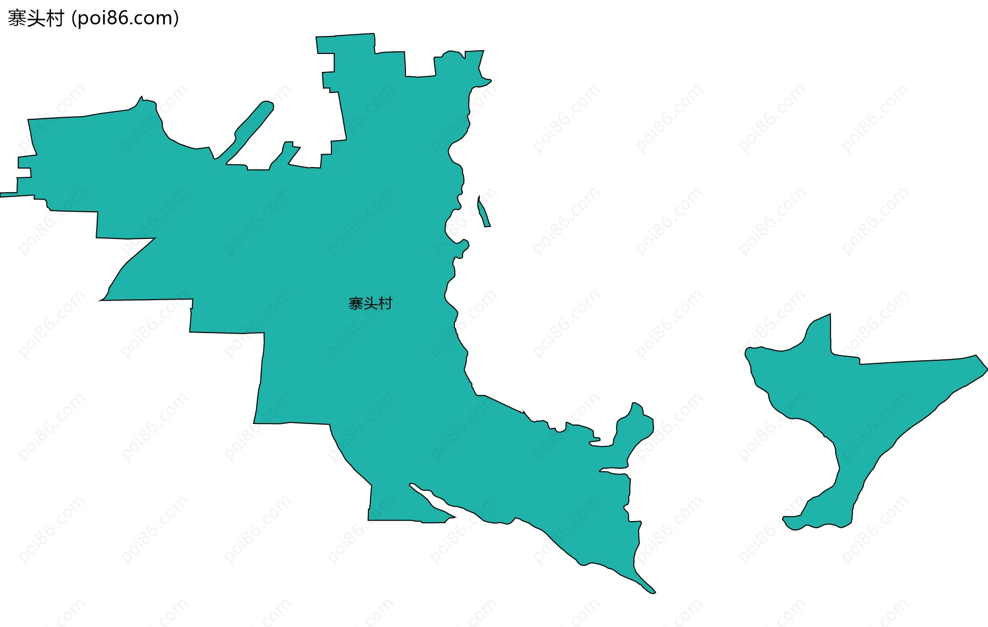 寨头村边界地图