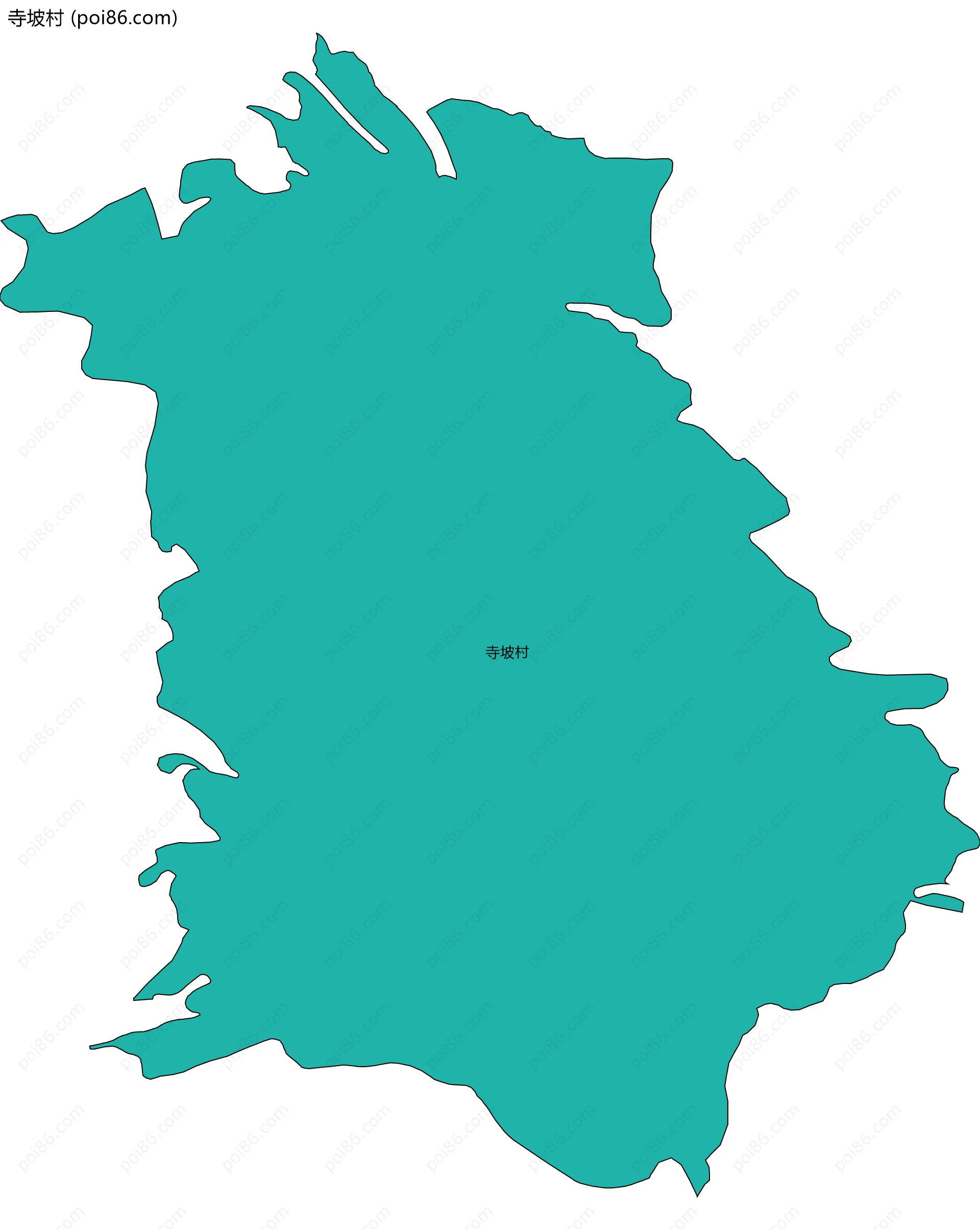 寺坡村边界地图