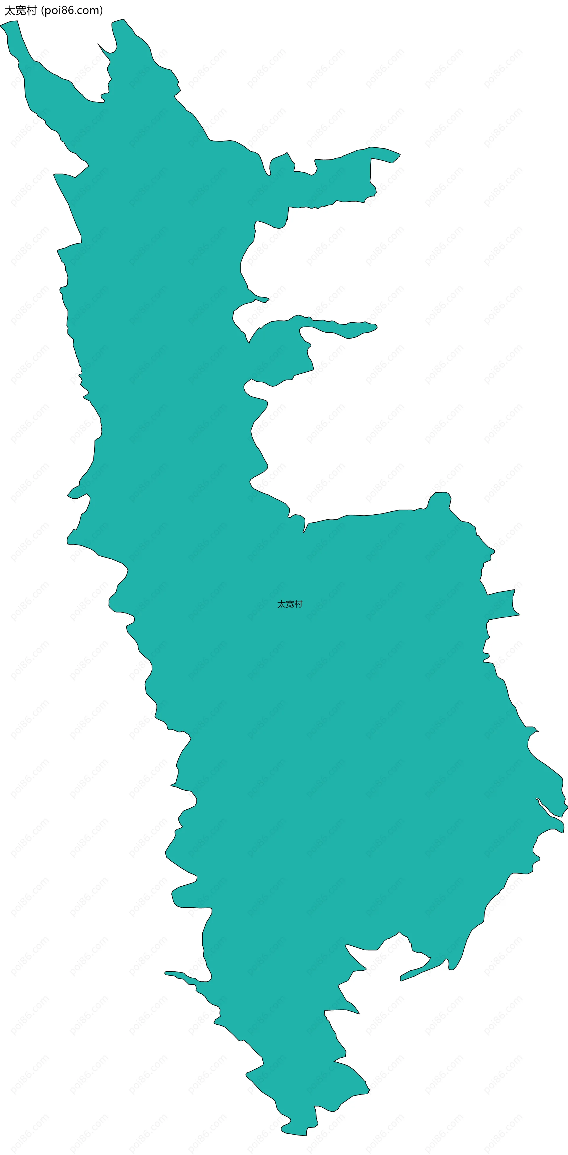 太宽村边界地图