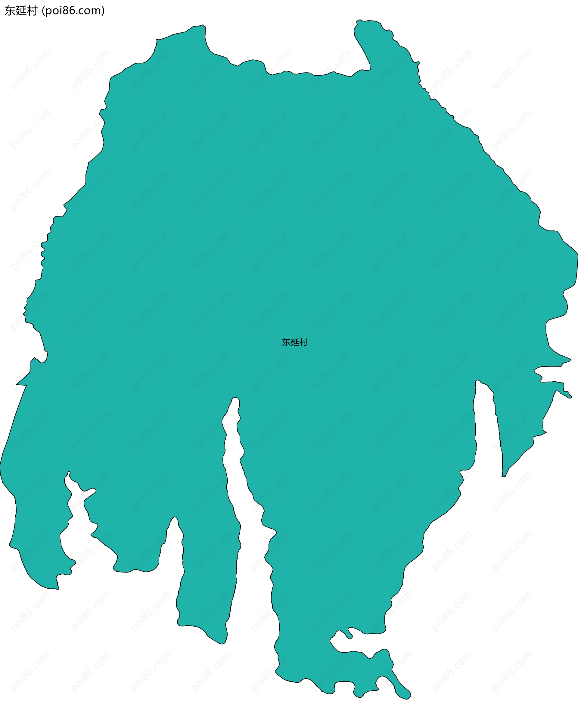 东延村边界地图