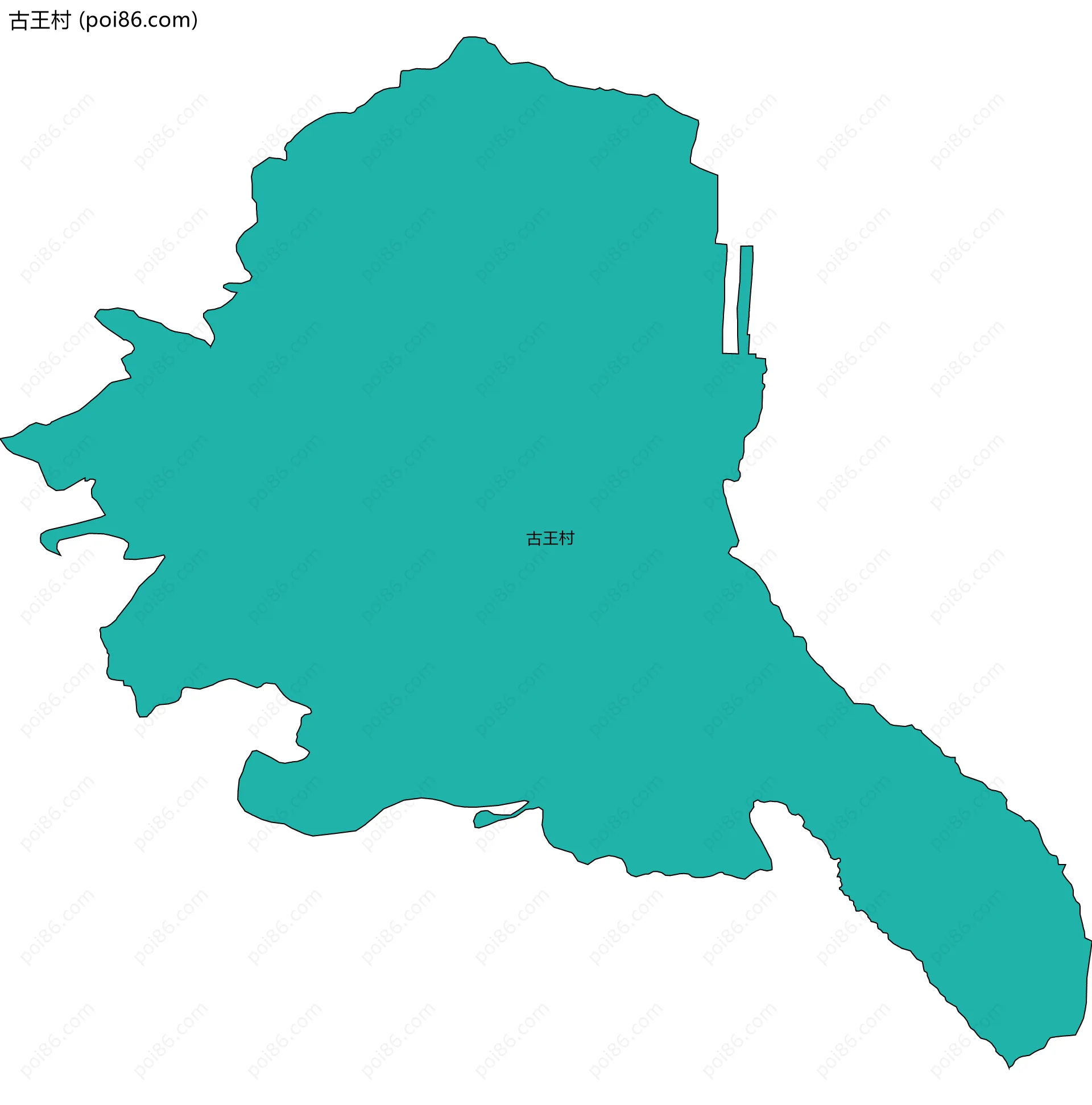 古王村边界地图