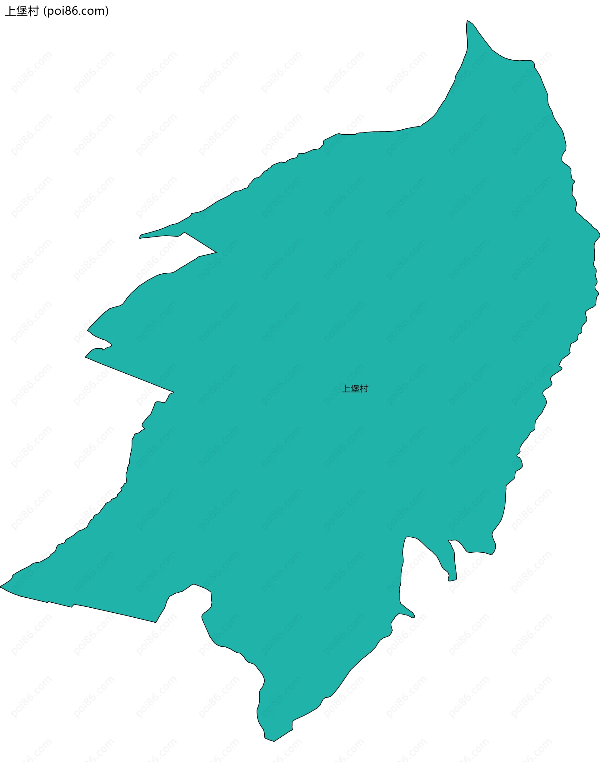 上堡村边界地图