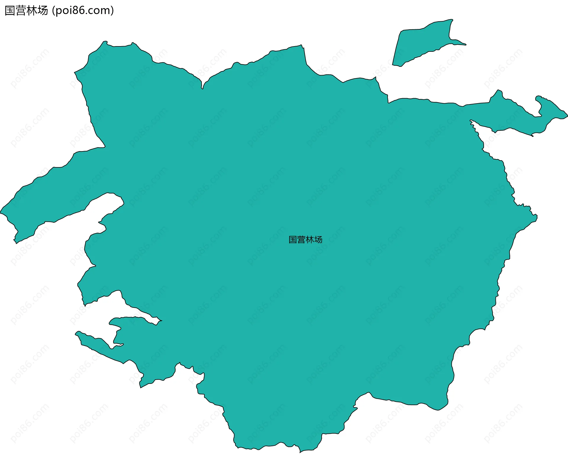 国营林场边界地图