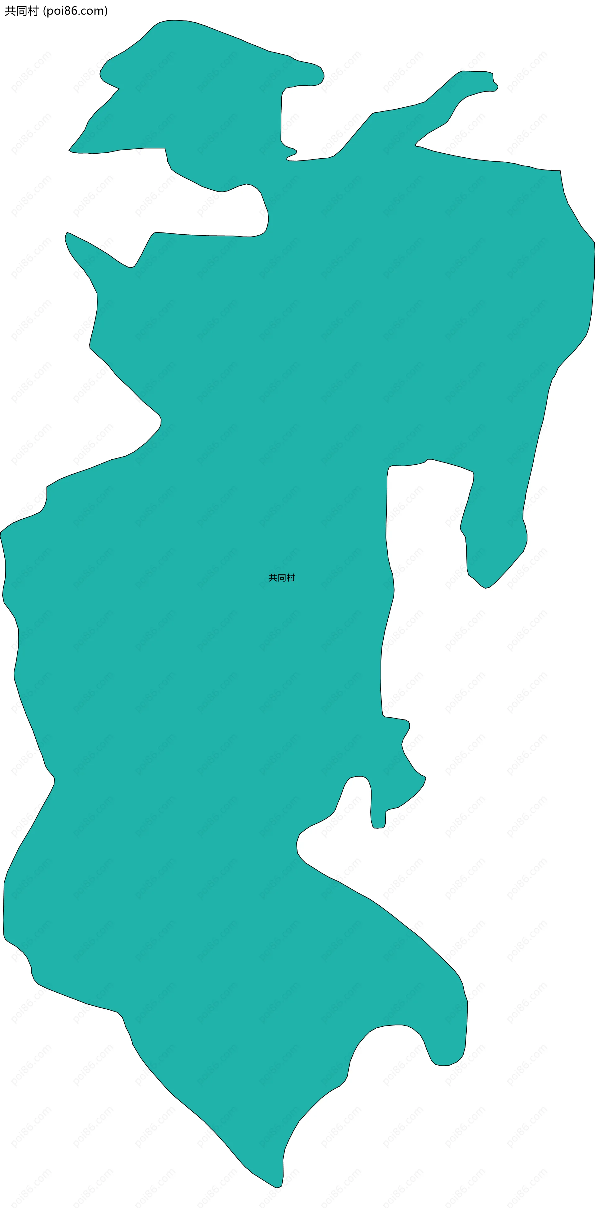 共同村边界地图