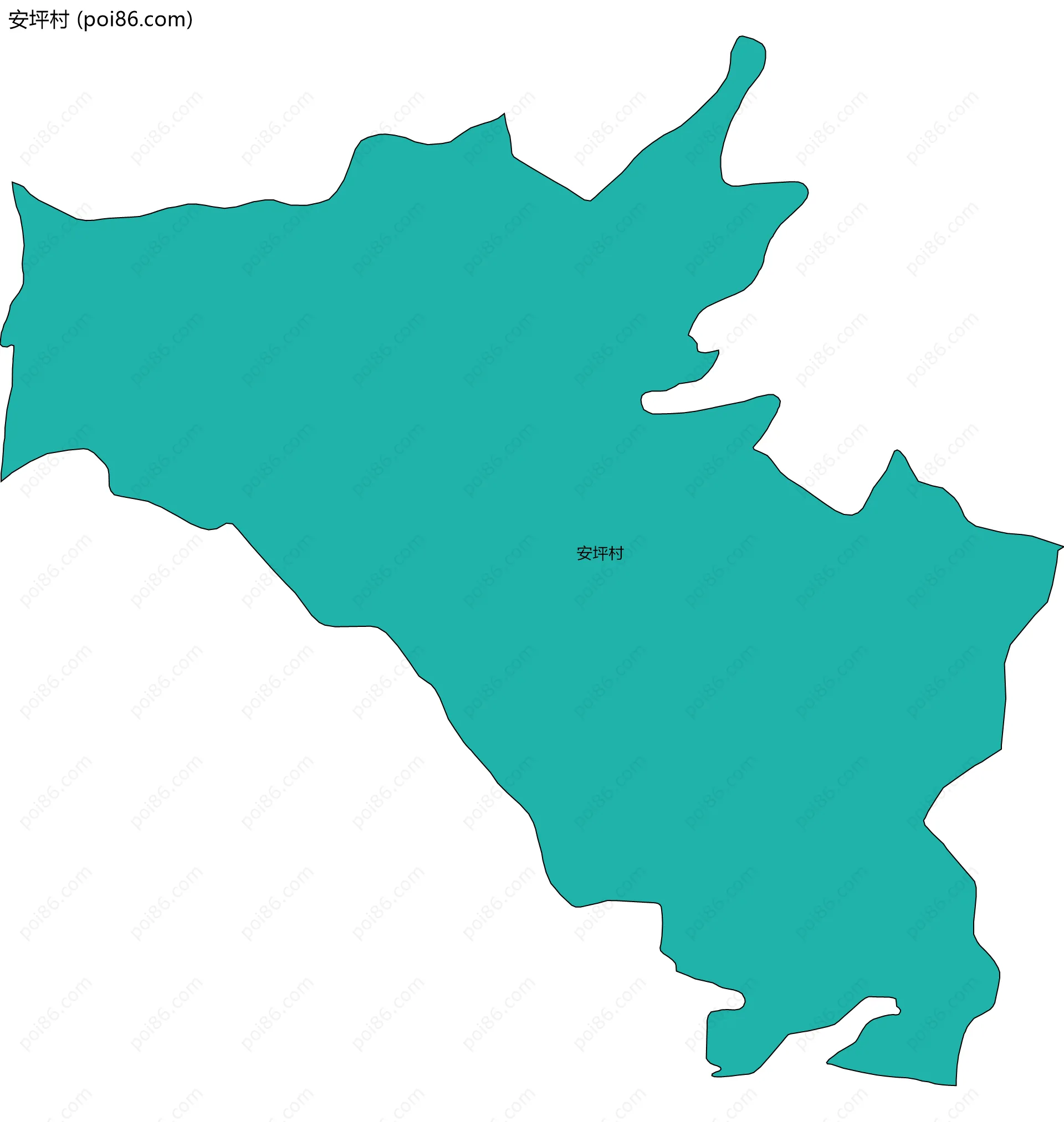 安坪村边界地图