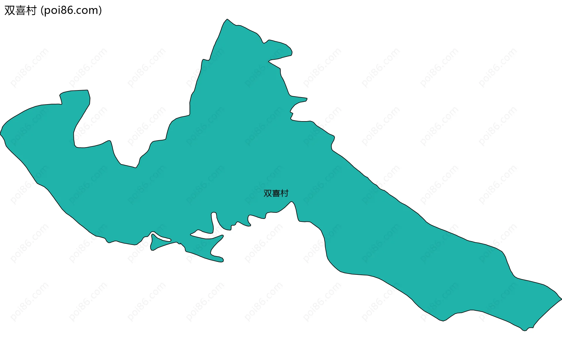 双喜村边界地图