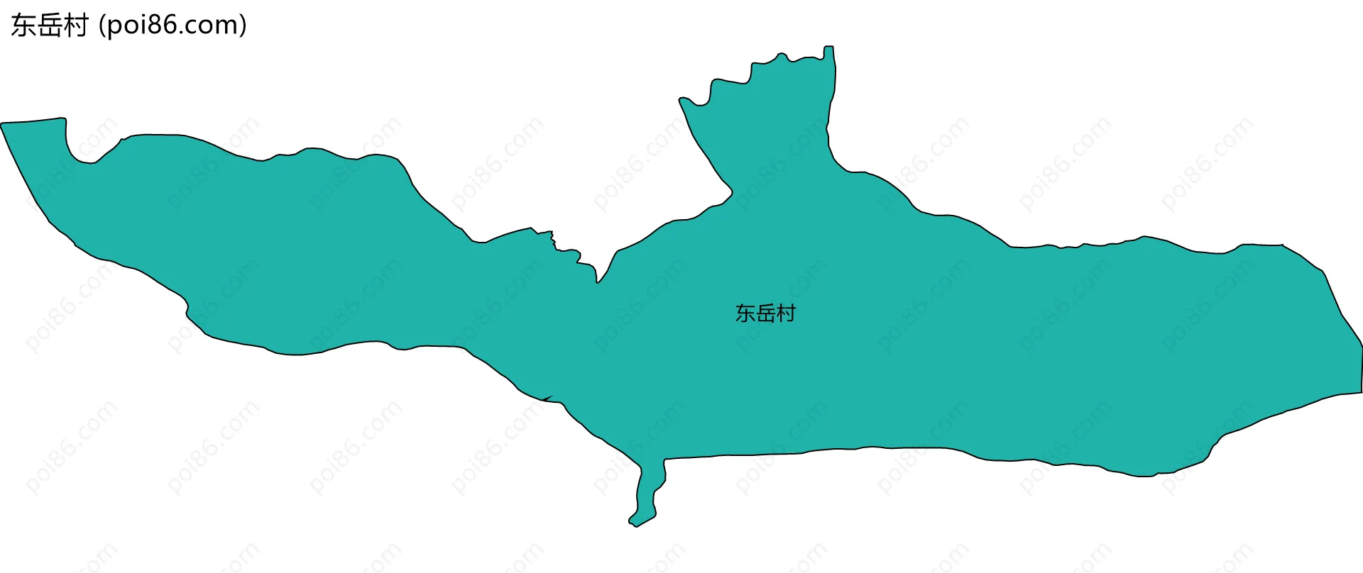 东岳村边界地图