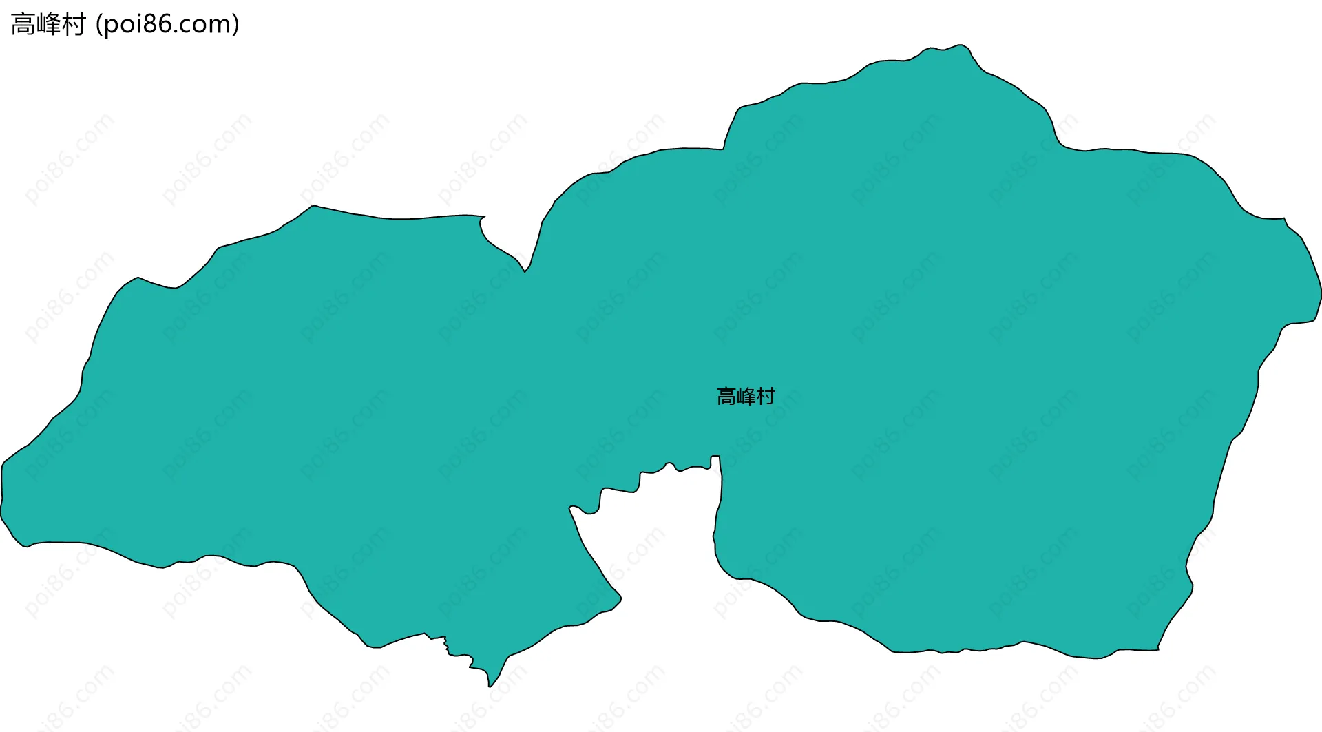 高峰村边界地图
