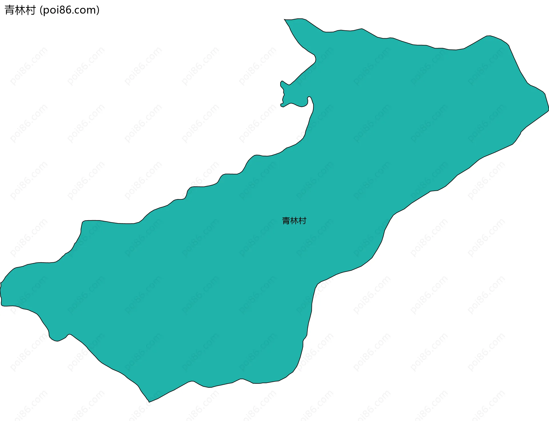 青林村边界地图
