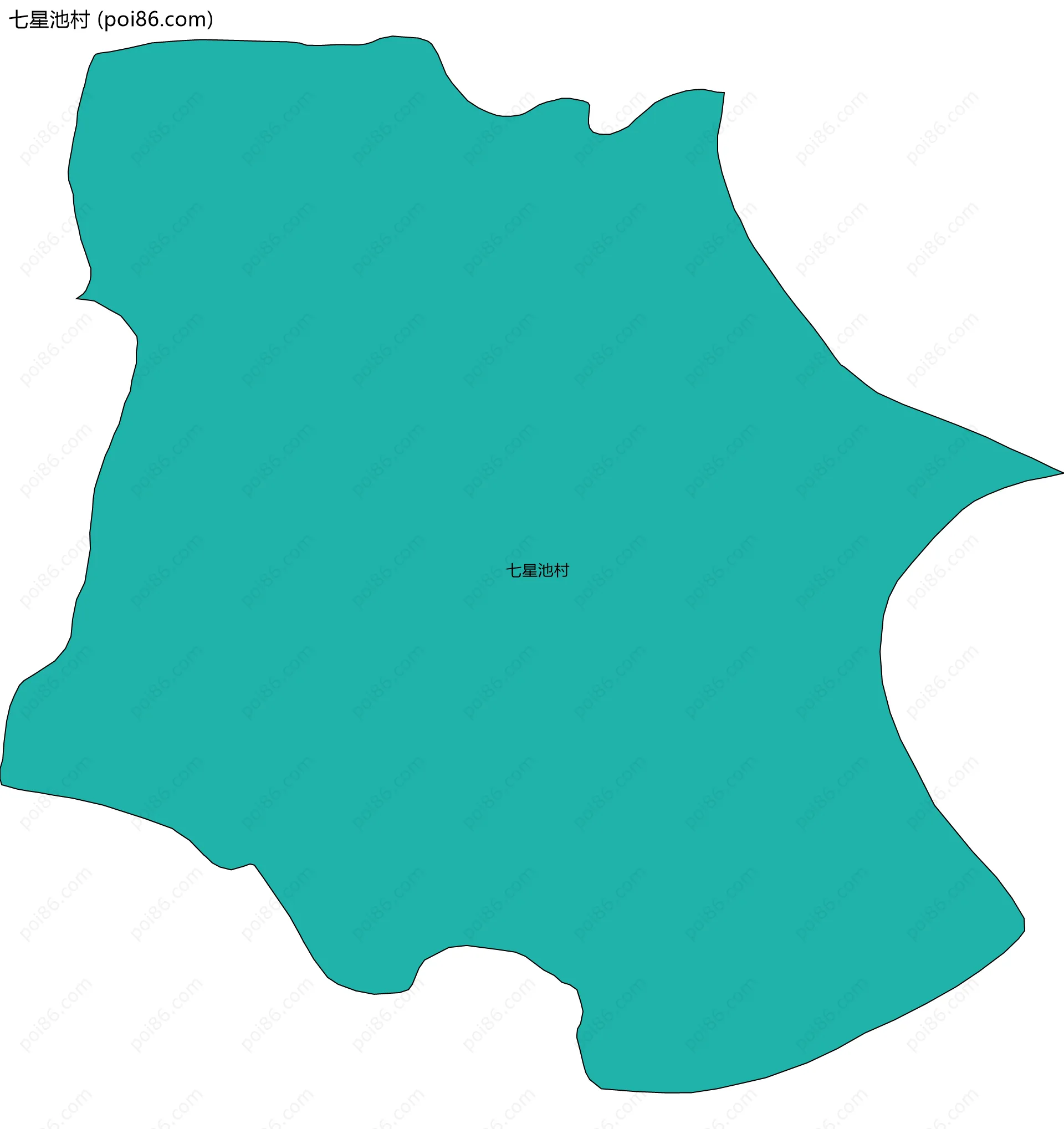 七星池村边界地图