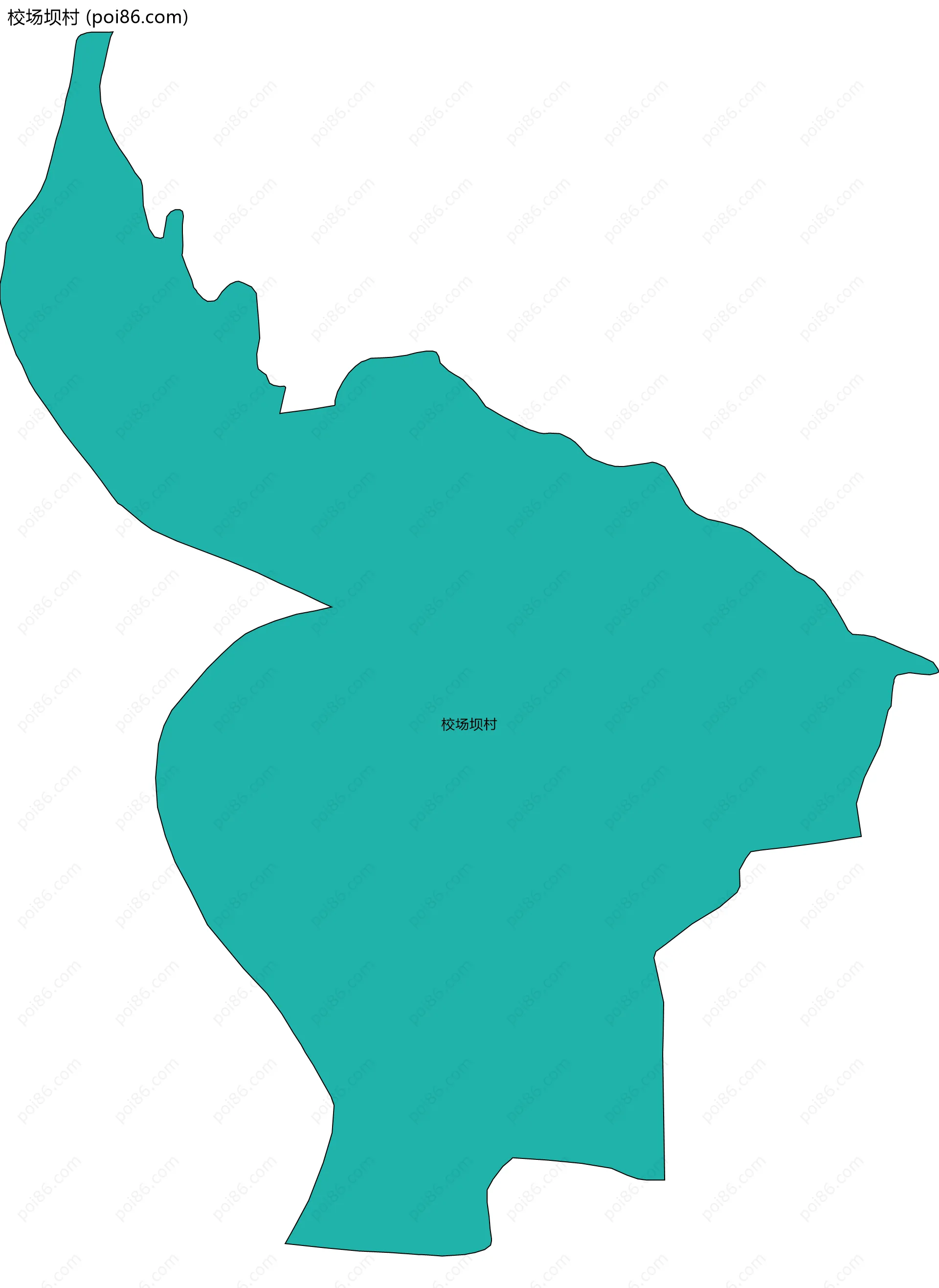 校场坝村边界地图