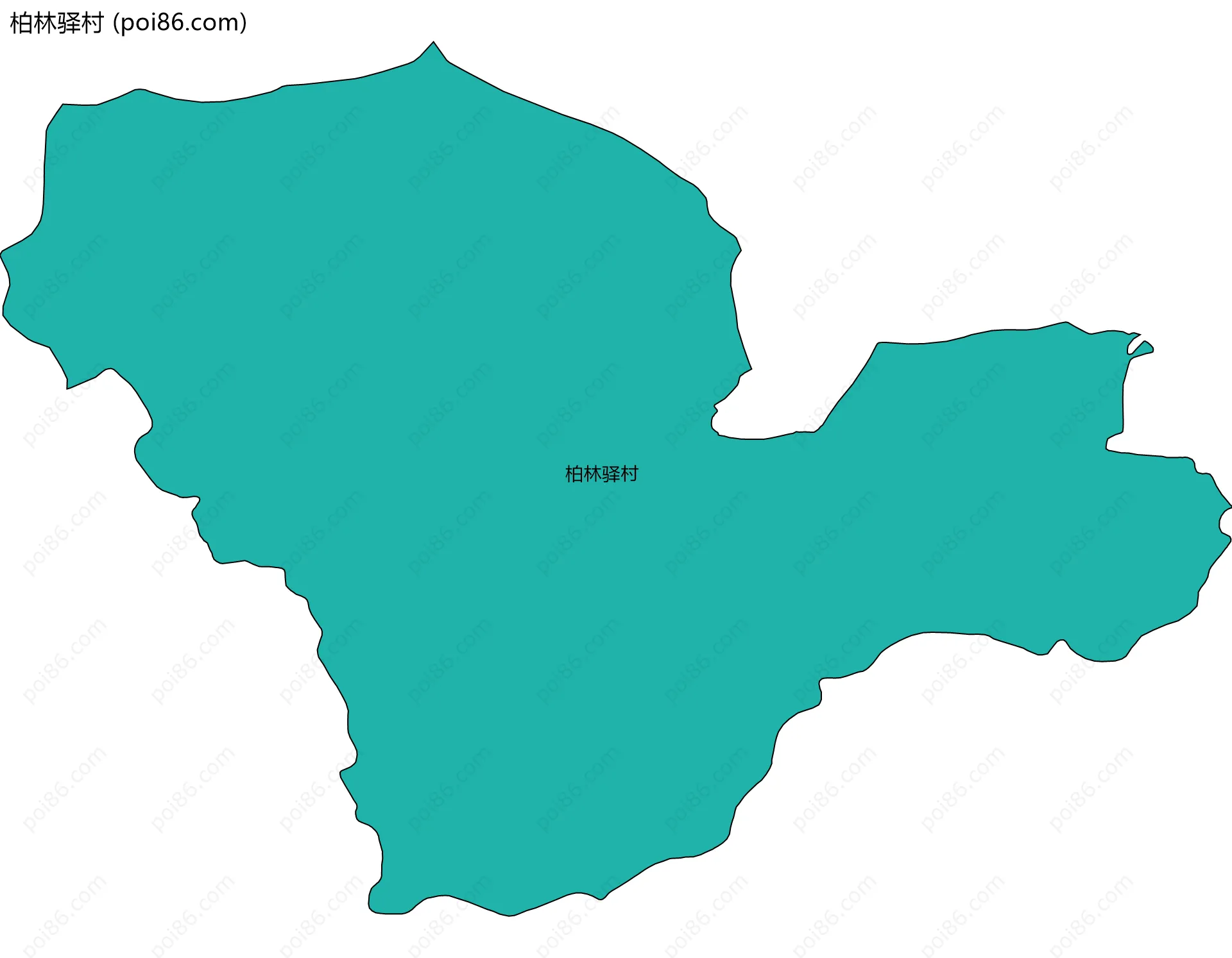 柏林驿村边界地图